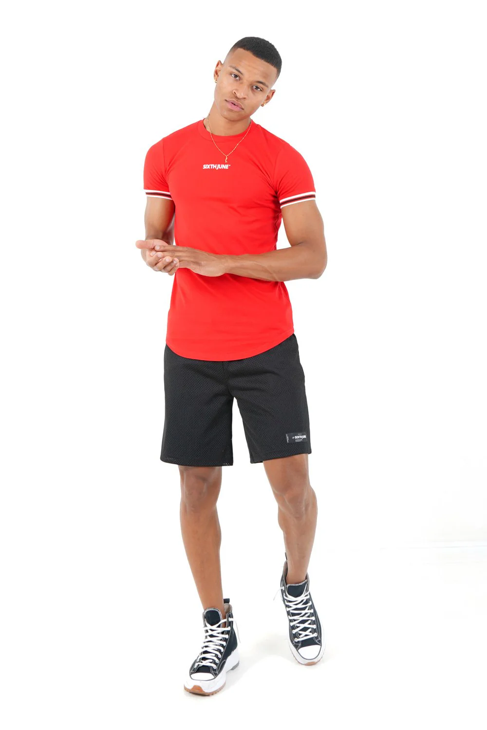 T-shirt sport stretch Rouge - Image 5