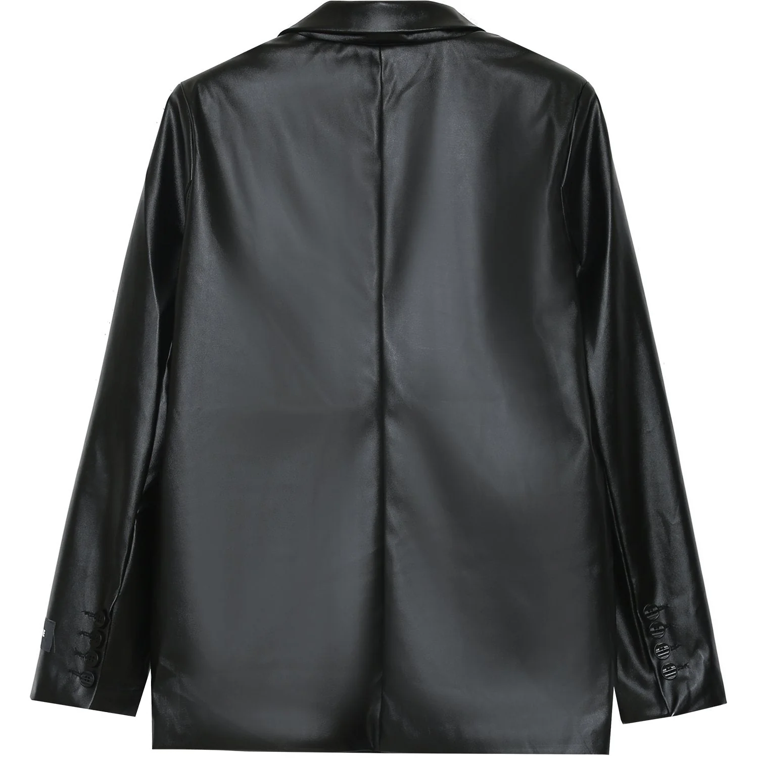 Veste blazer simili cuir noir - Image 7