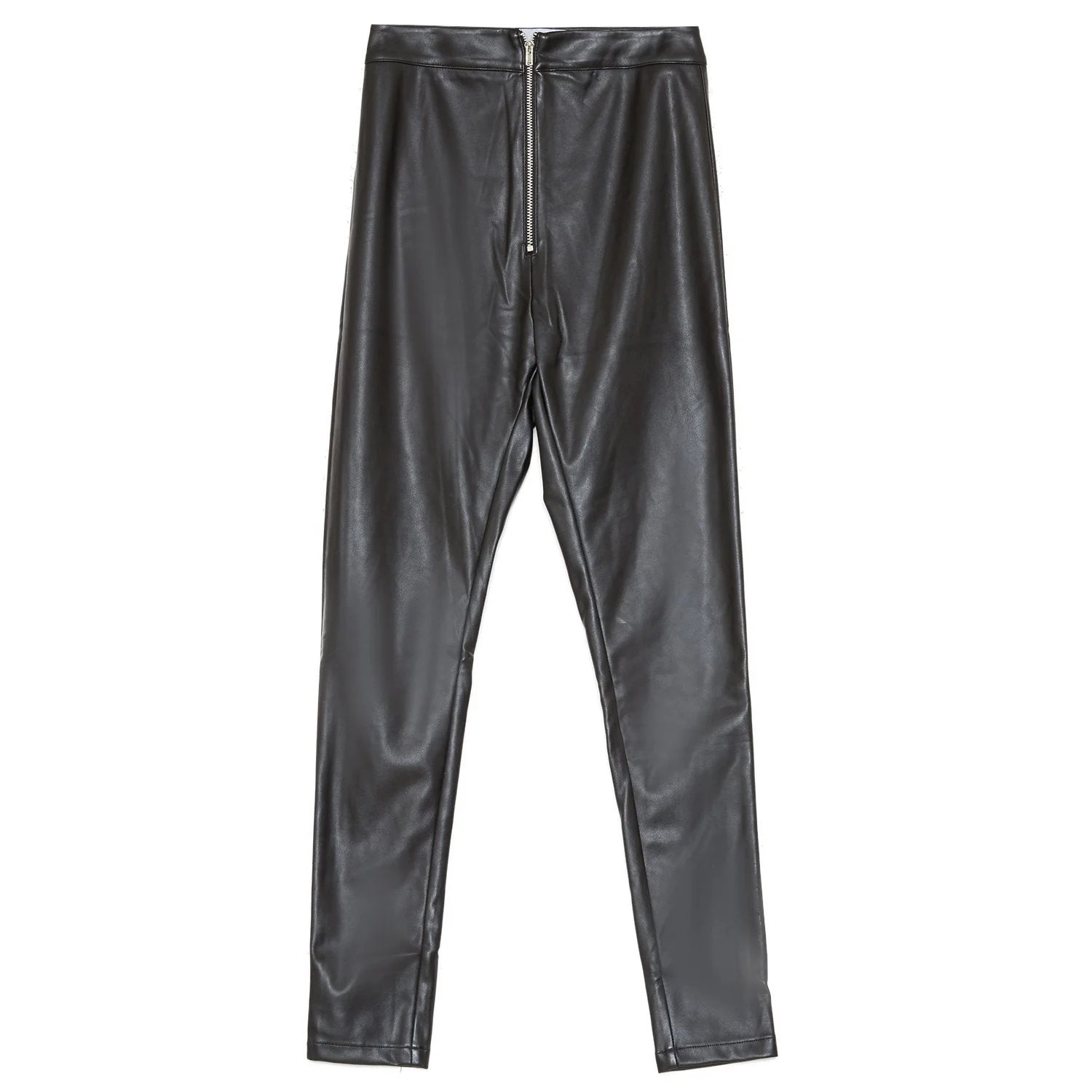 Legging slim simili cuir Noir - Image 4