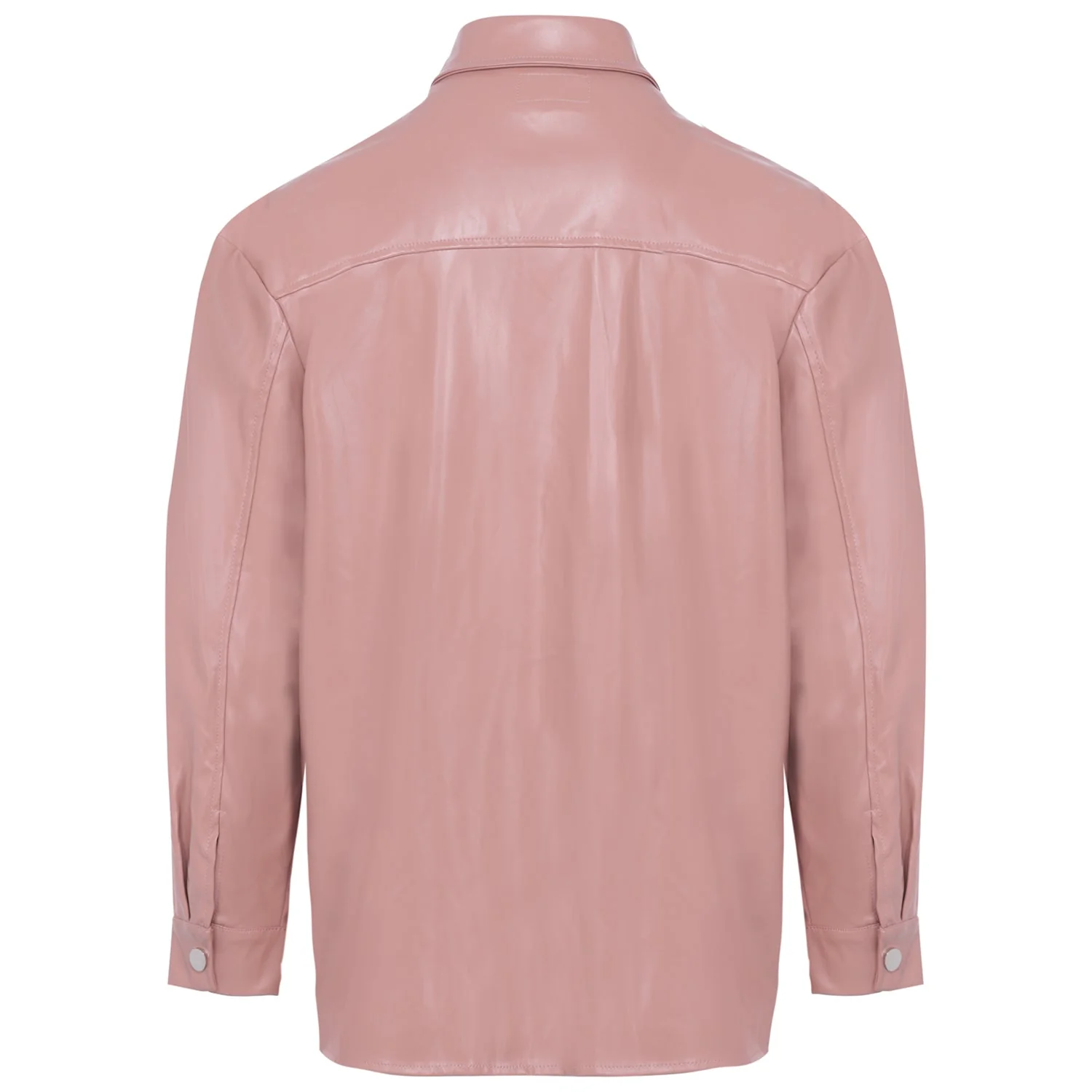 Chemise simili cuir Rose - Image 7