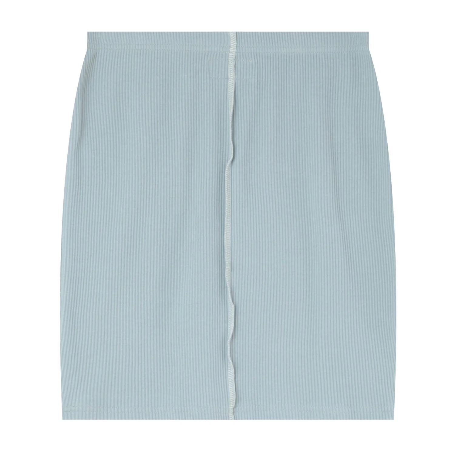 Jupe courte couture surfilée Bleu clair - Image 7