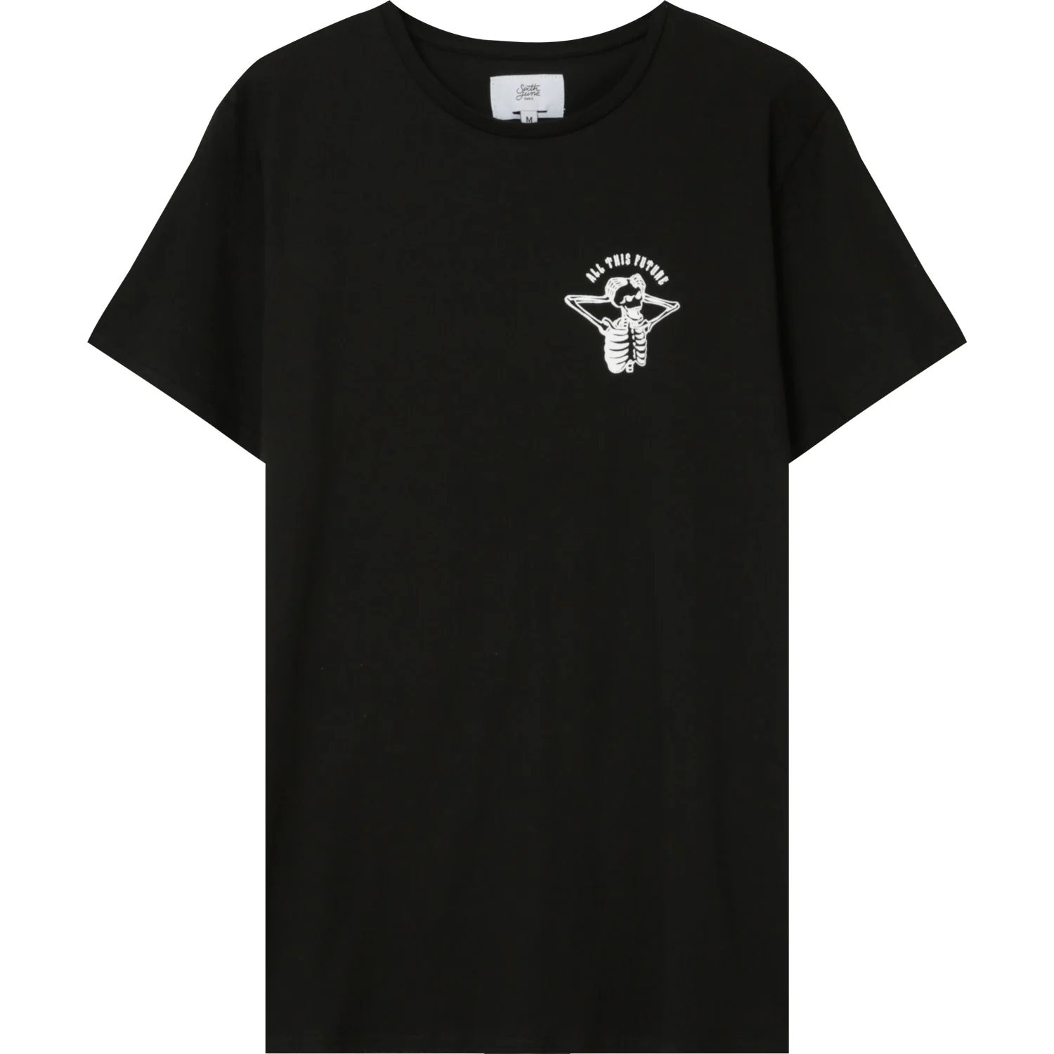 T-shirt squelette gothique Noir - Image 7