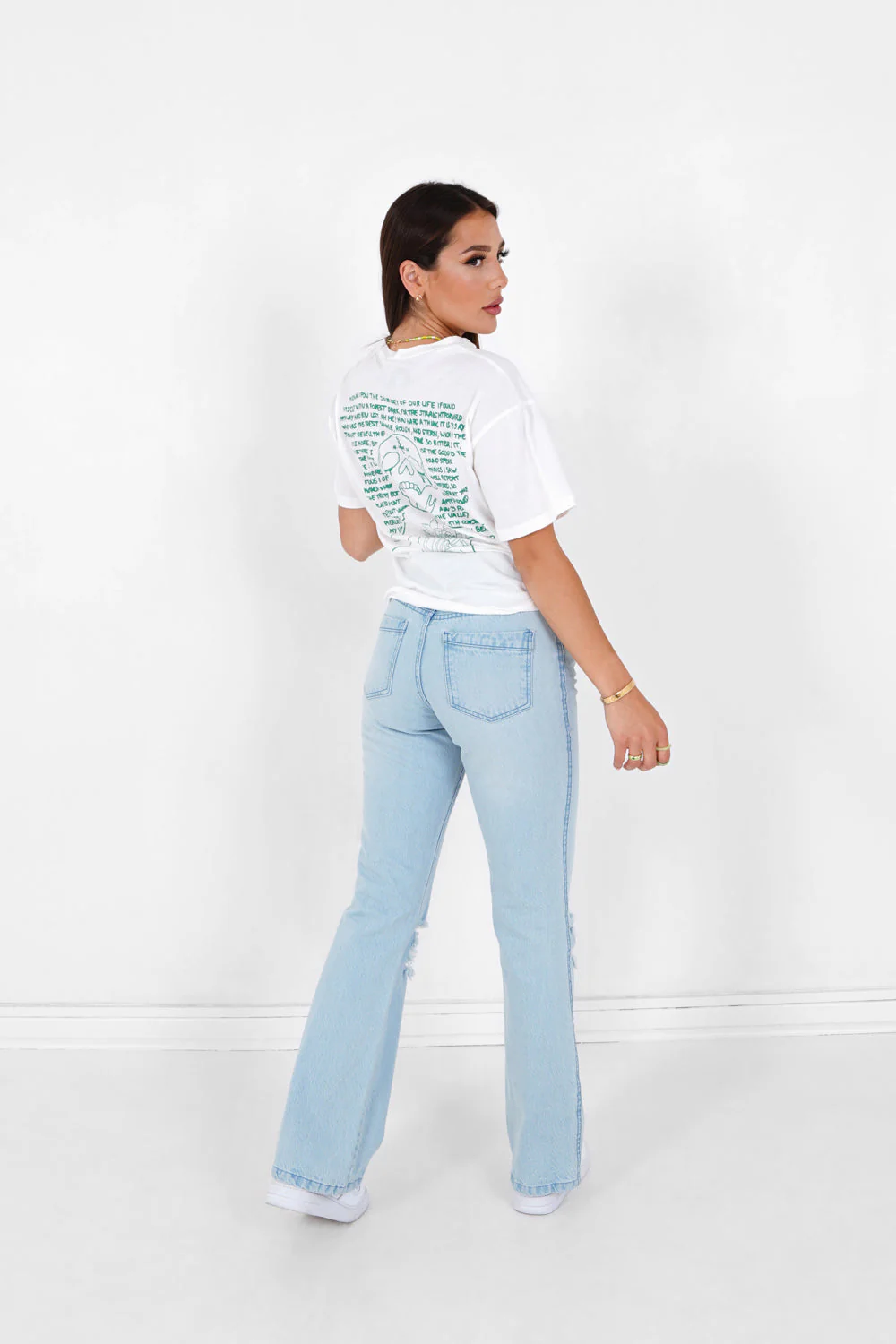 T-shirt imprimé squelette Blanc - Image 2