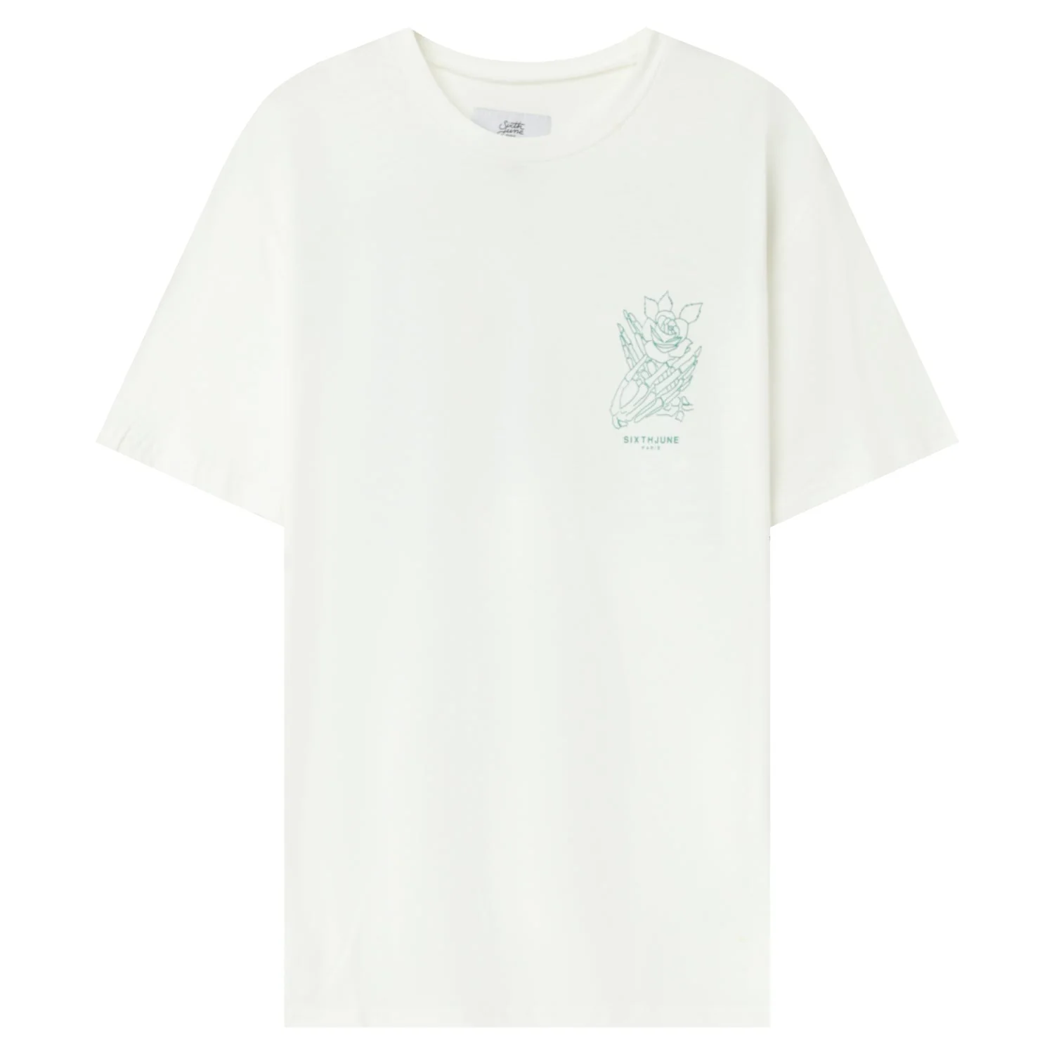 T-shirt imprimé squelette Blanc - Image 6