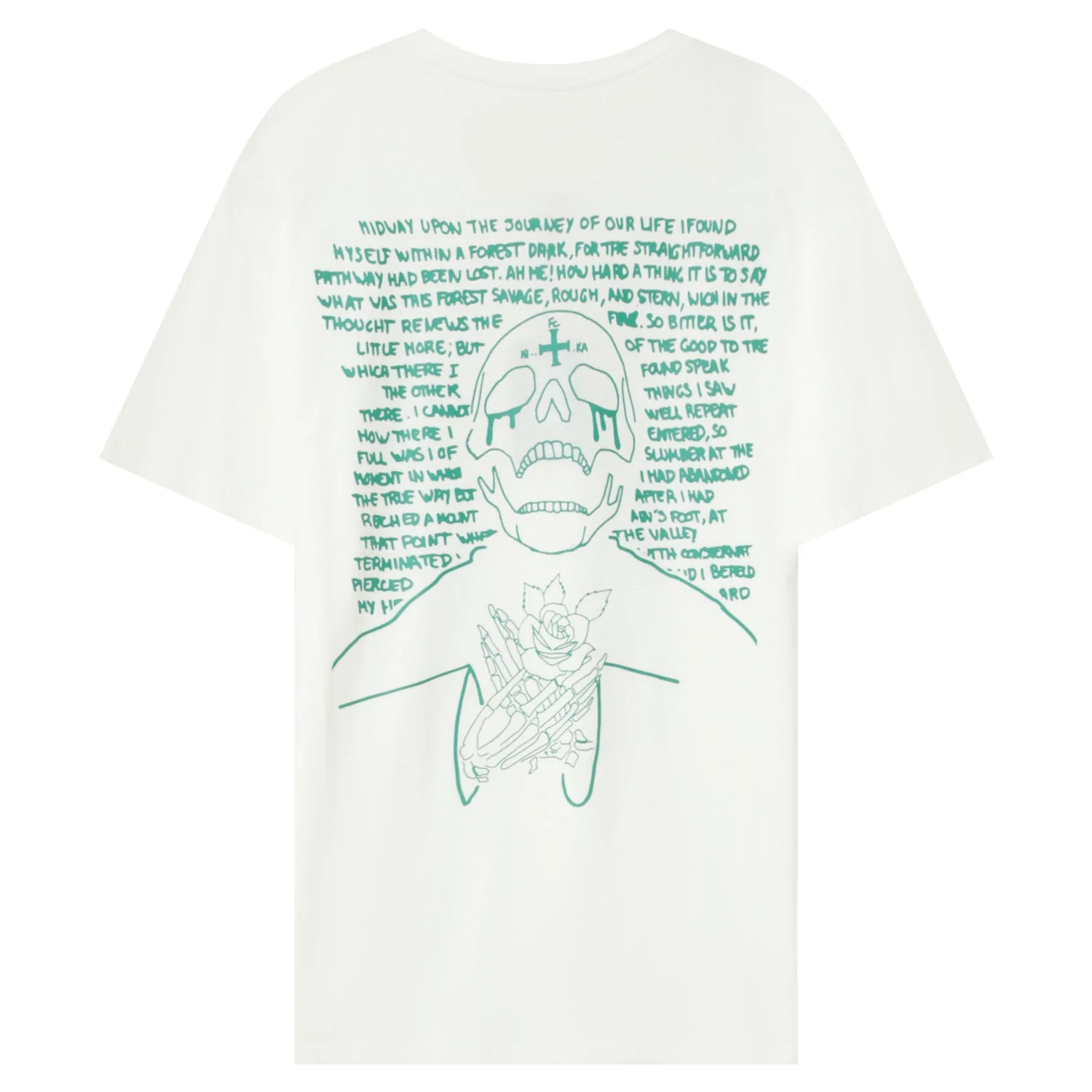 T-shirt imprimé squelette Blanc - Image 7