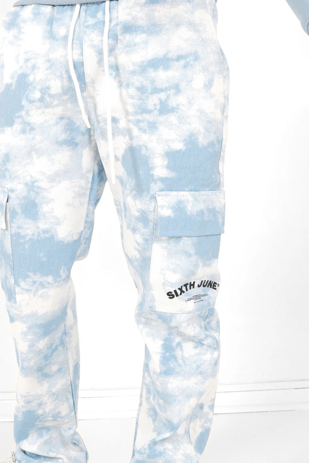 Pantalon cargo ciel Bleu clair - Image 3