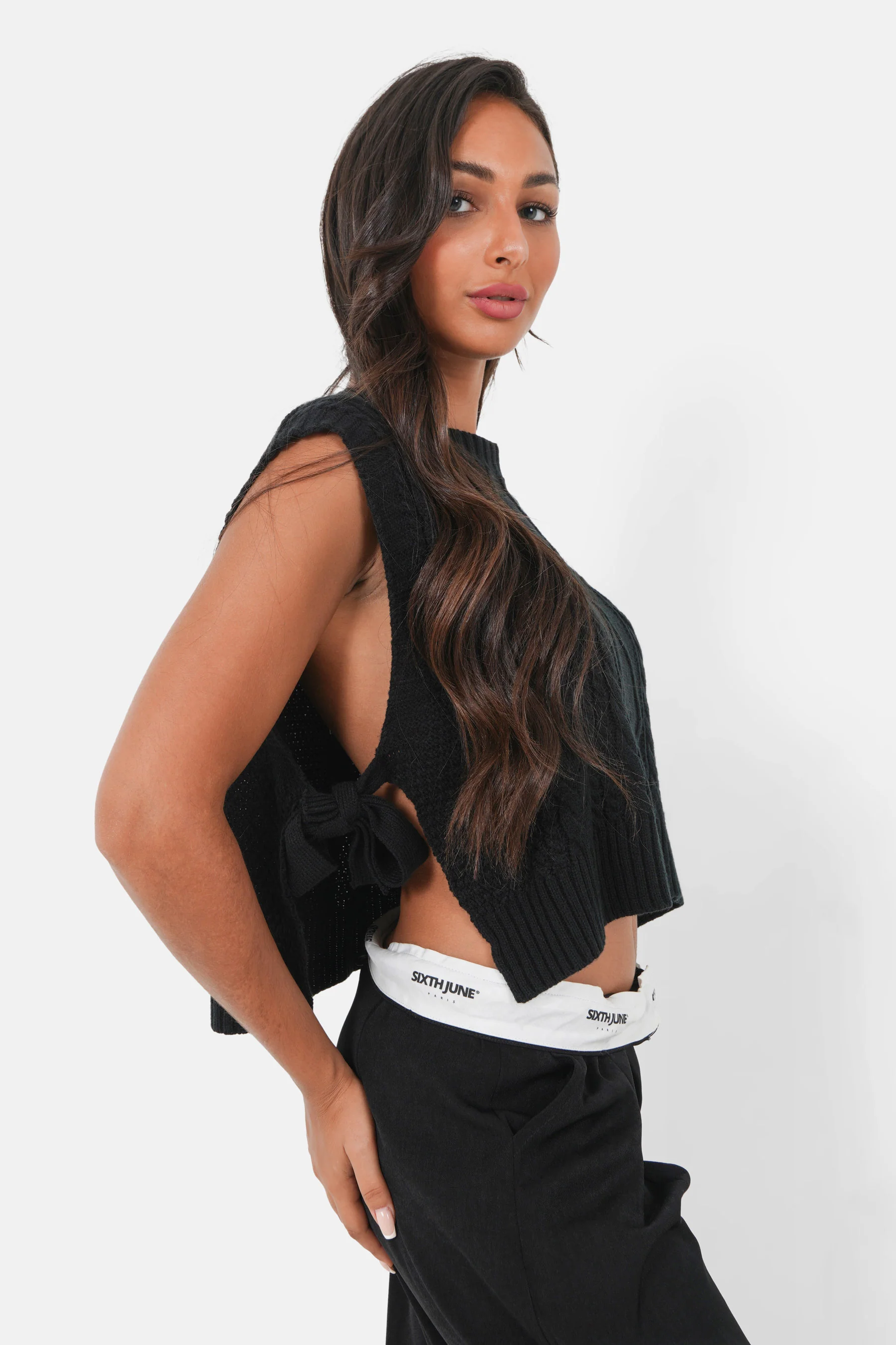 KNITTED laced w/s top - Image 4
