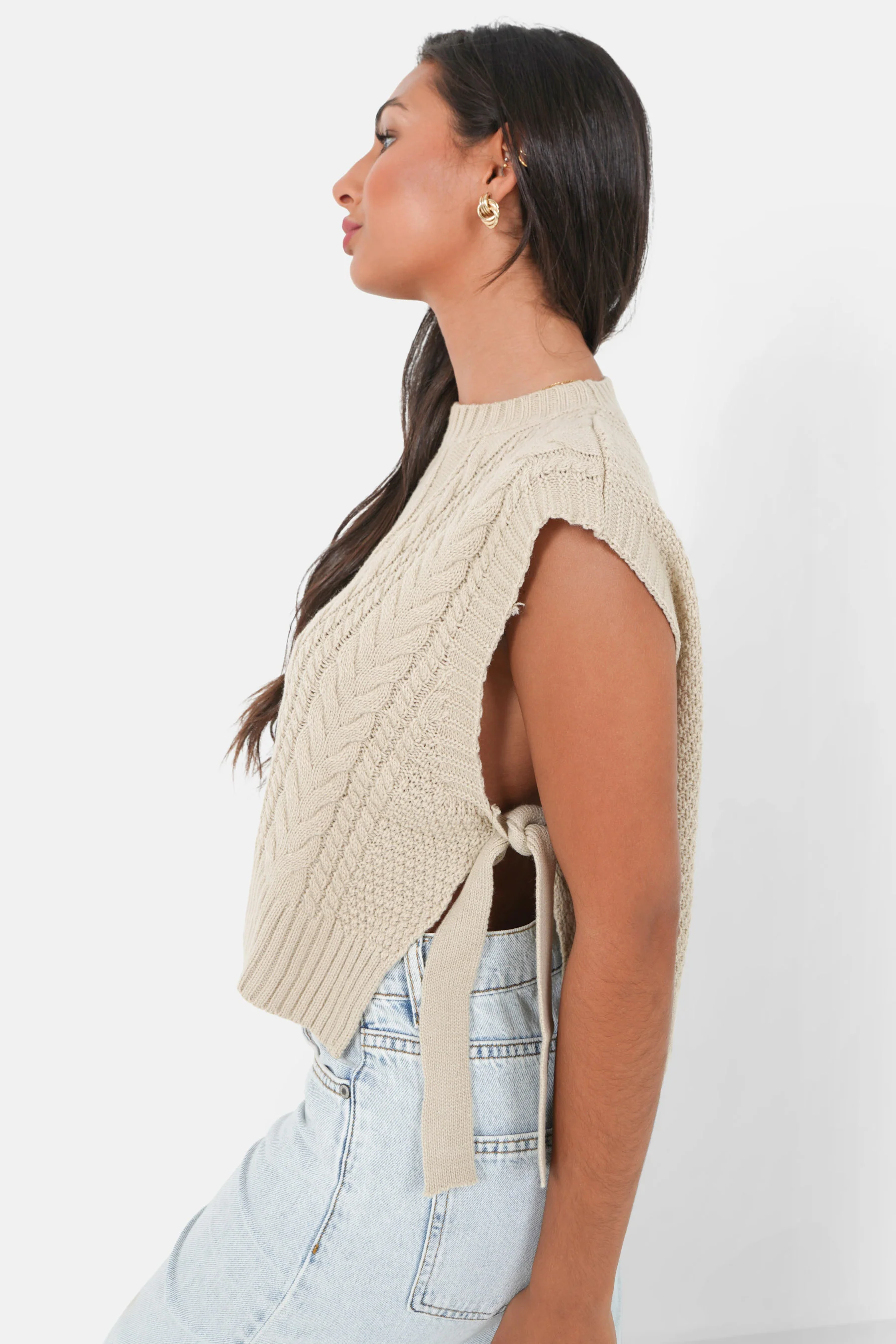 KNITTED laced w/s top - Image 4
