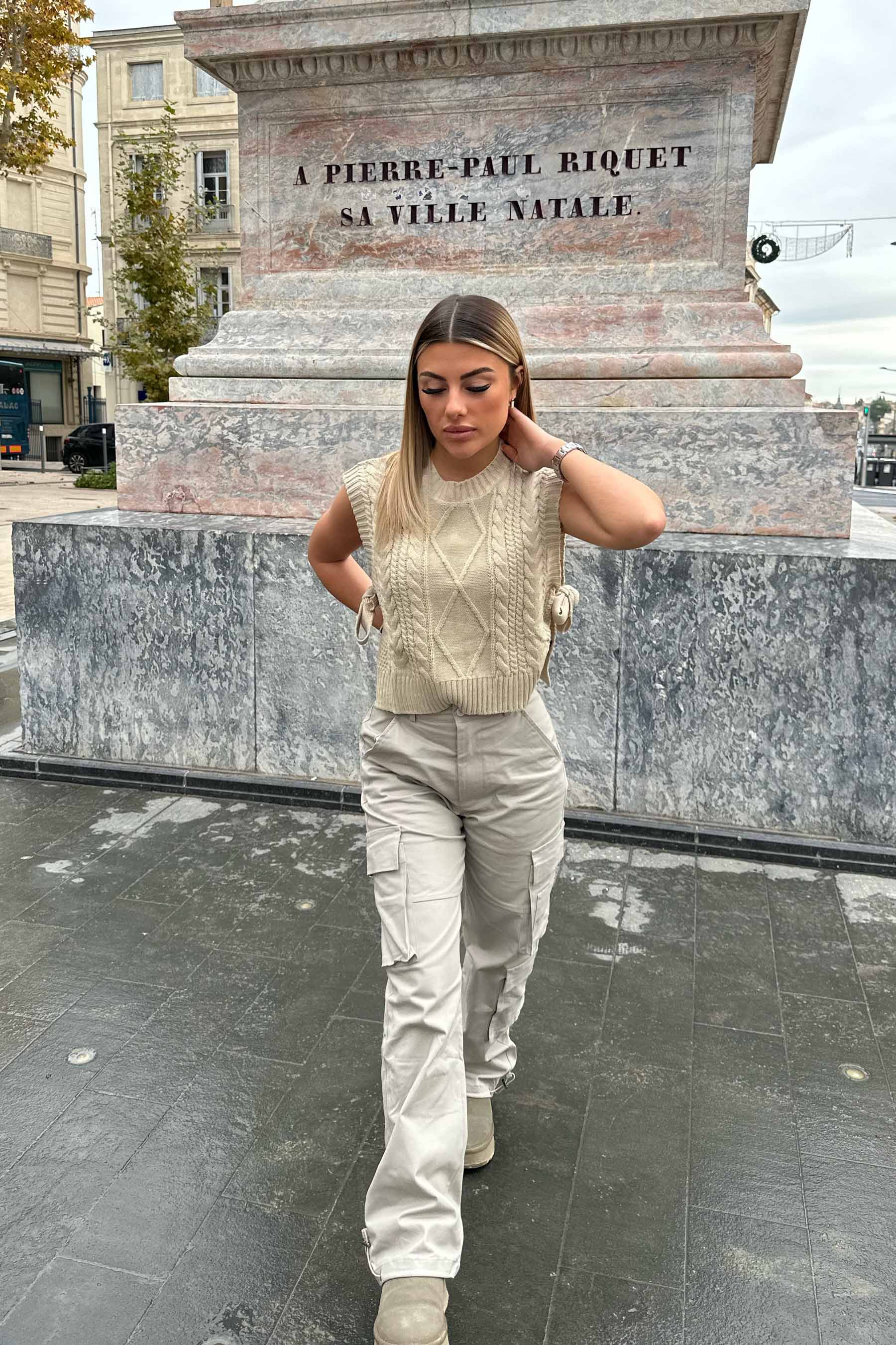 KNITTED laced w/s top - Image 6