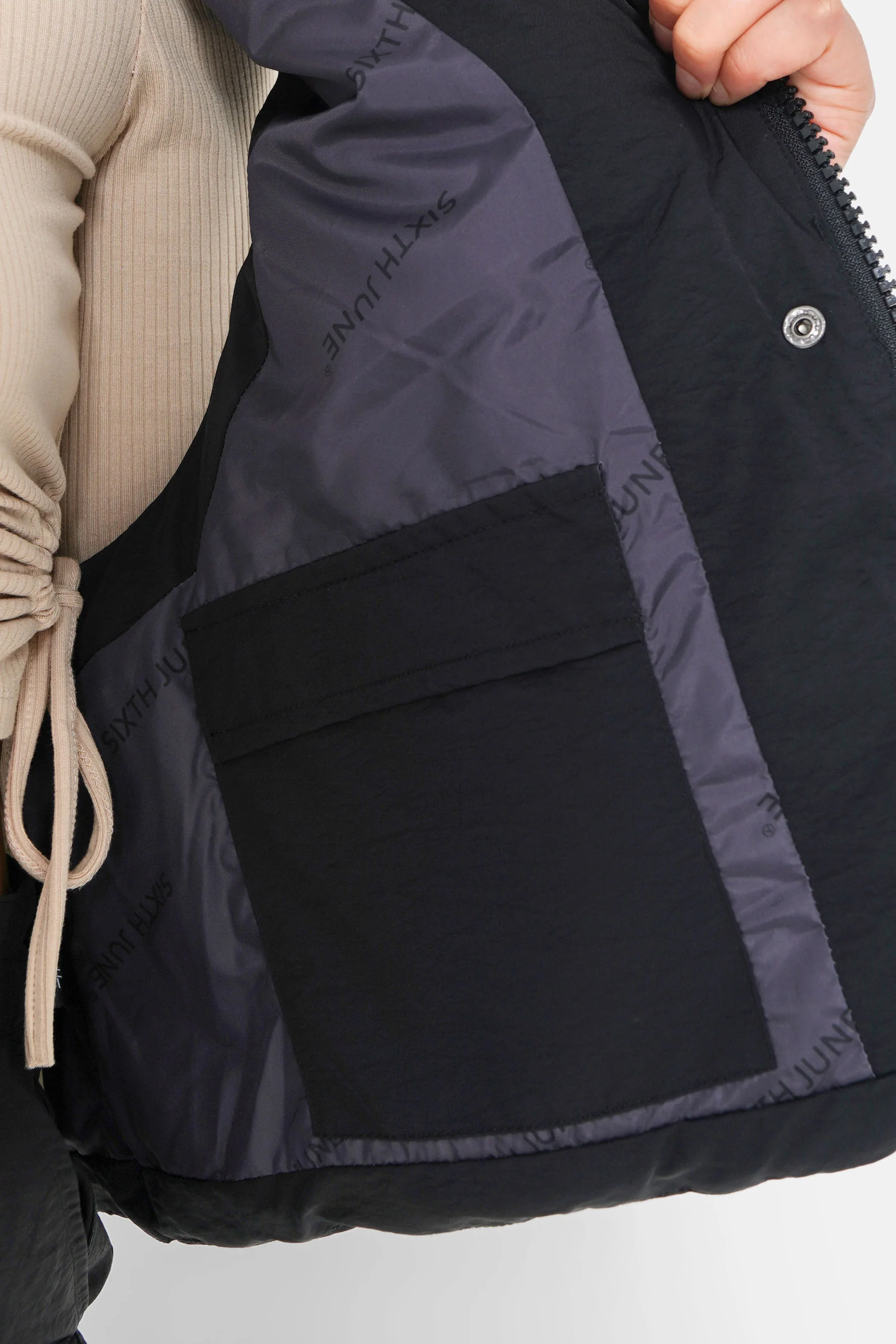 Doudoune sans manches oversize Noir - Image 3