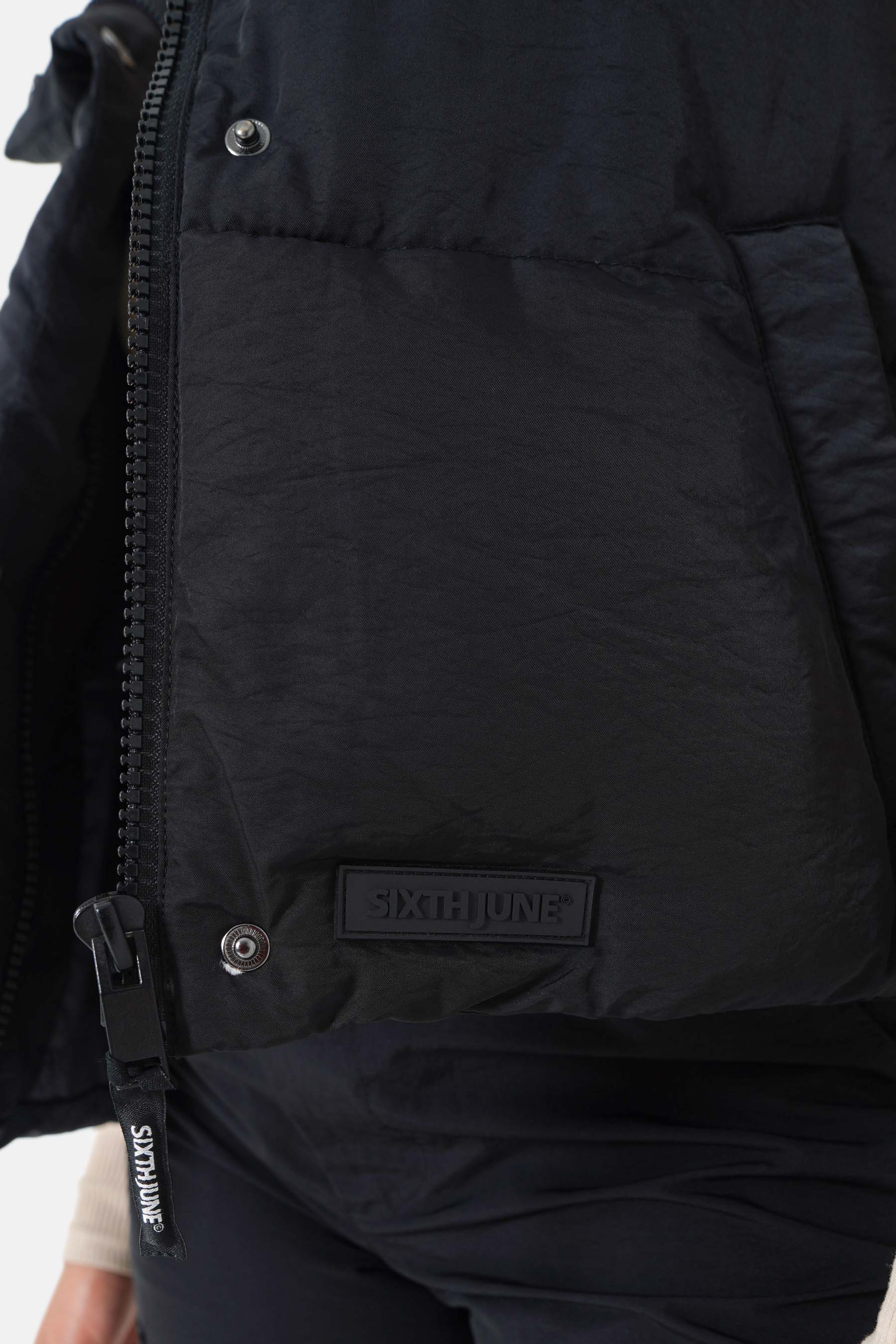 Doudoune sans manches oversize Noir - Image 4