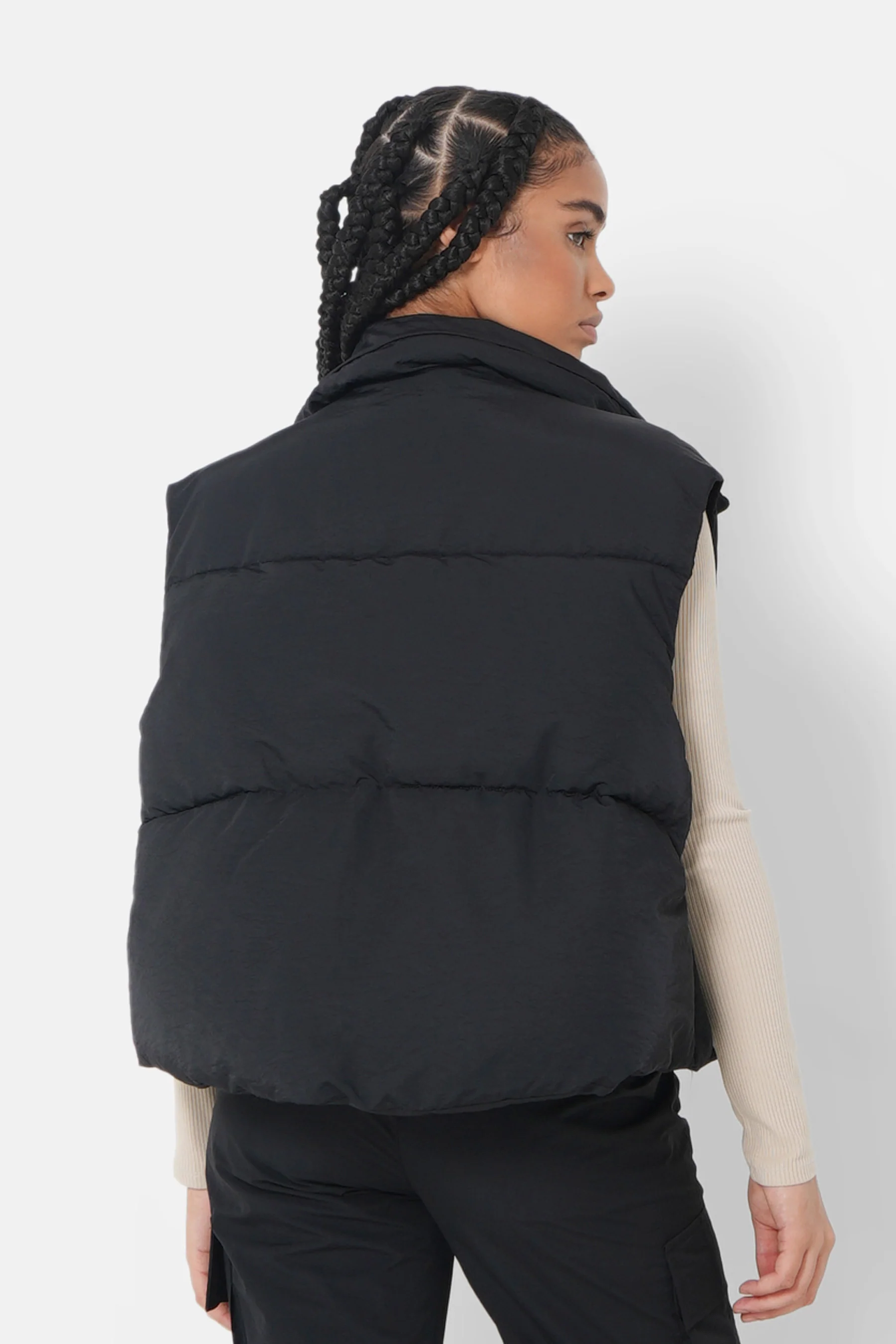 Doudoune sans manches oversize Noir - Image 5