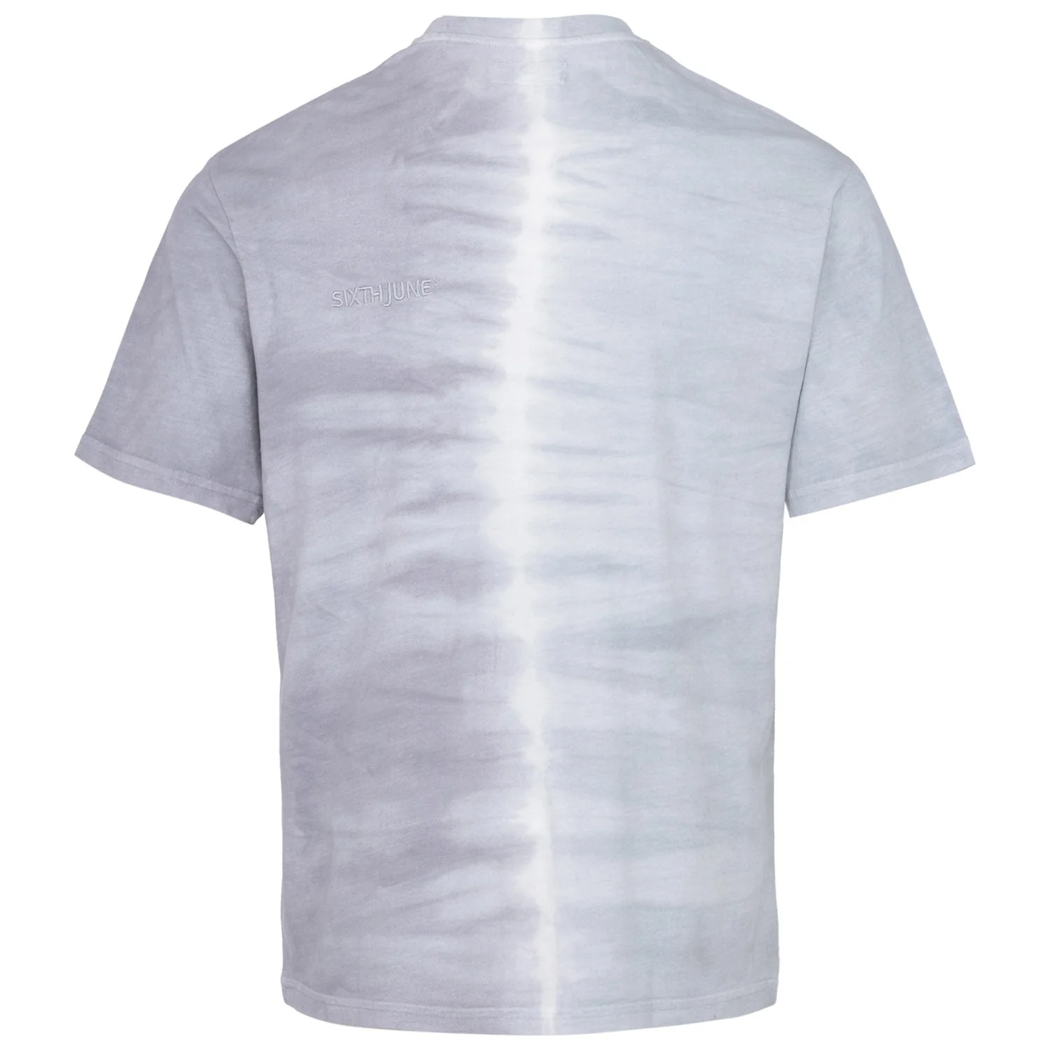 T-shirt bicolore délavé logo Gris - Image 7