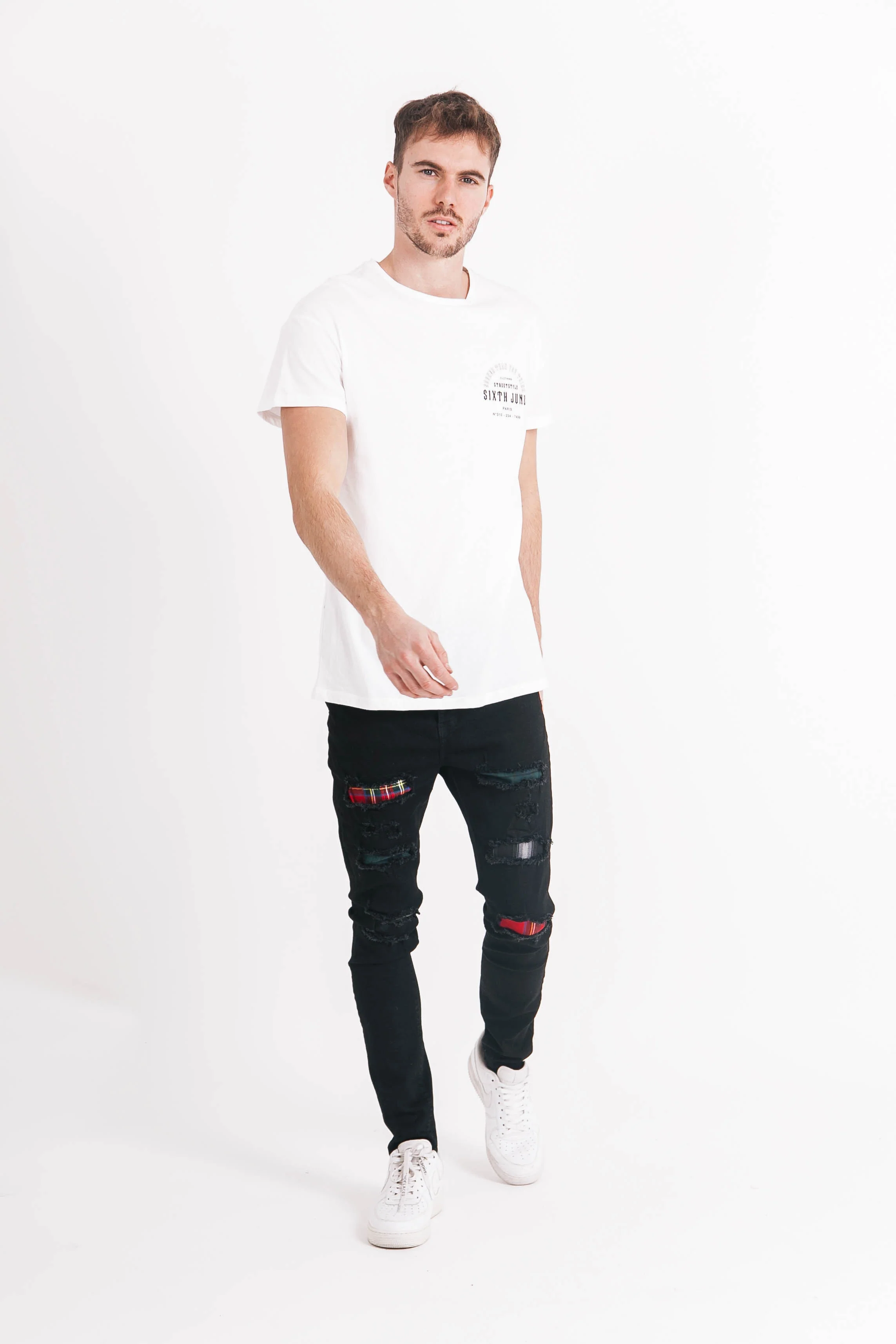 T-shirt manches courtes gothique dos blanc - Image 6