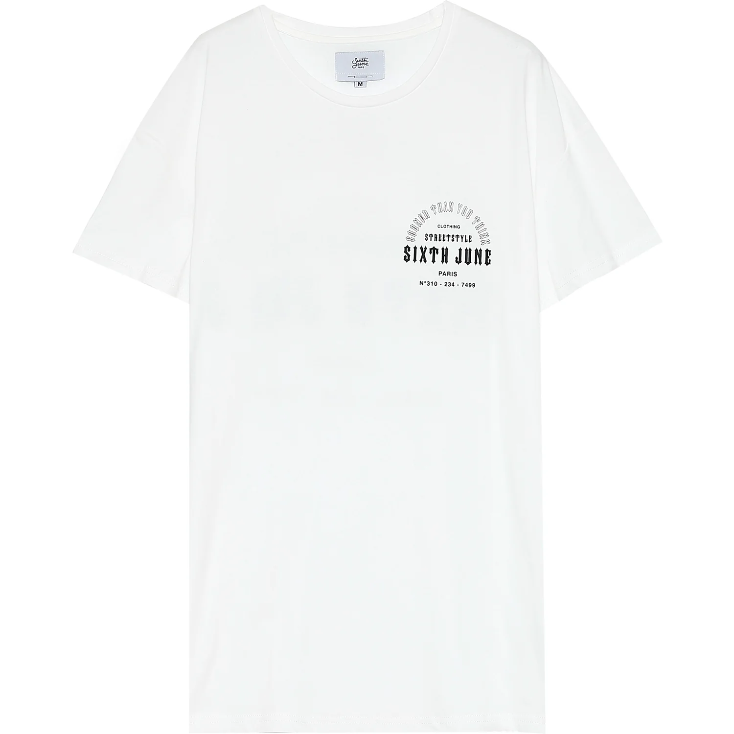 T-shirt manches courtes gothique dos blanc - Image 7