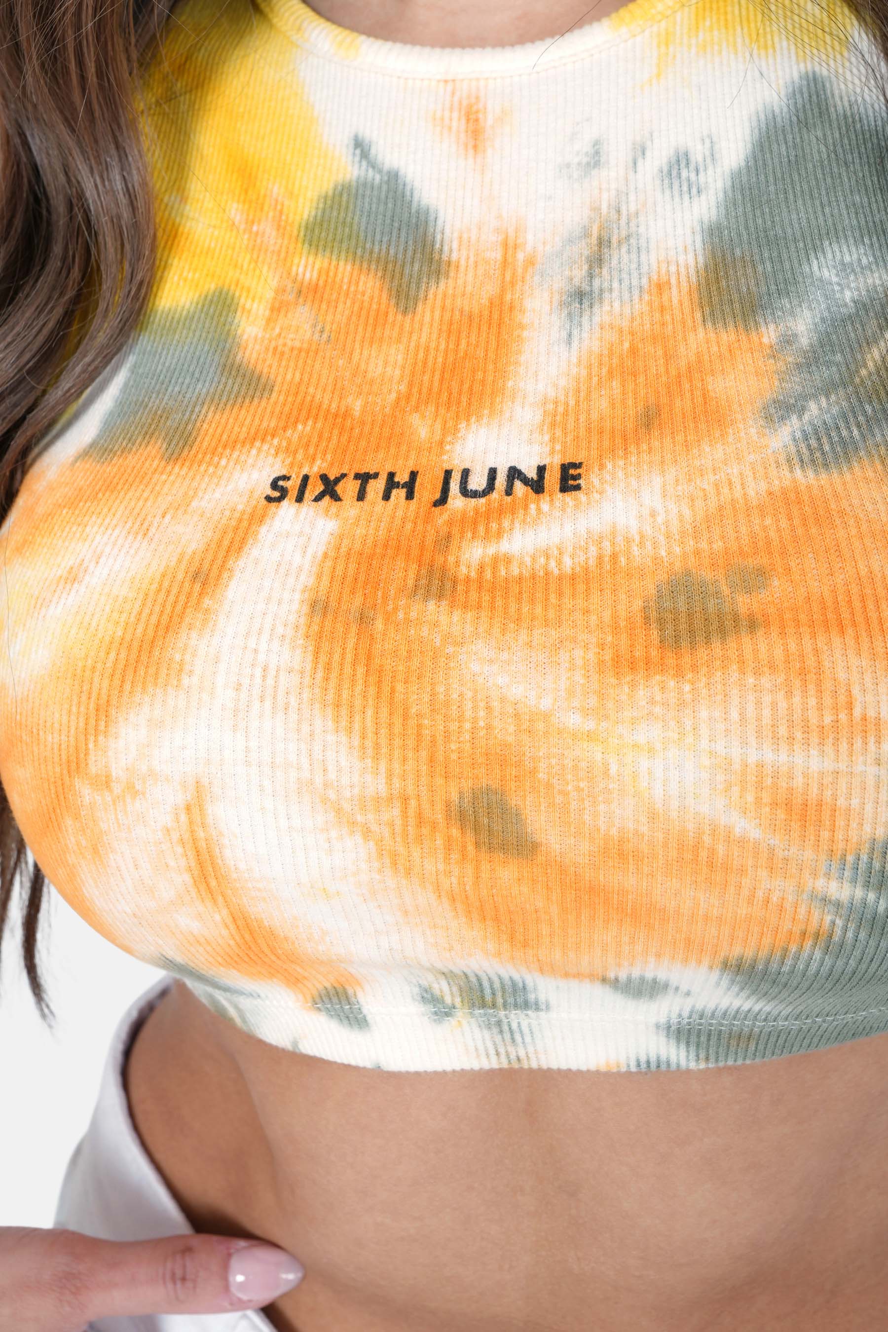 Top court tie dye spiral Orange - Image 3