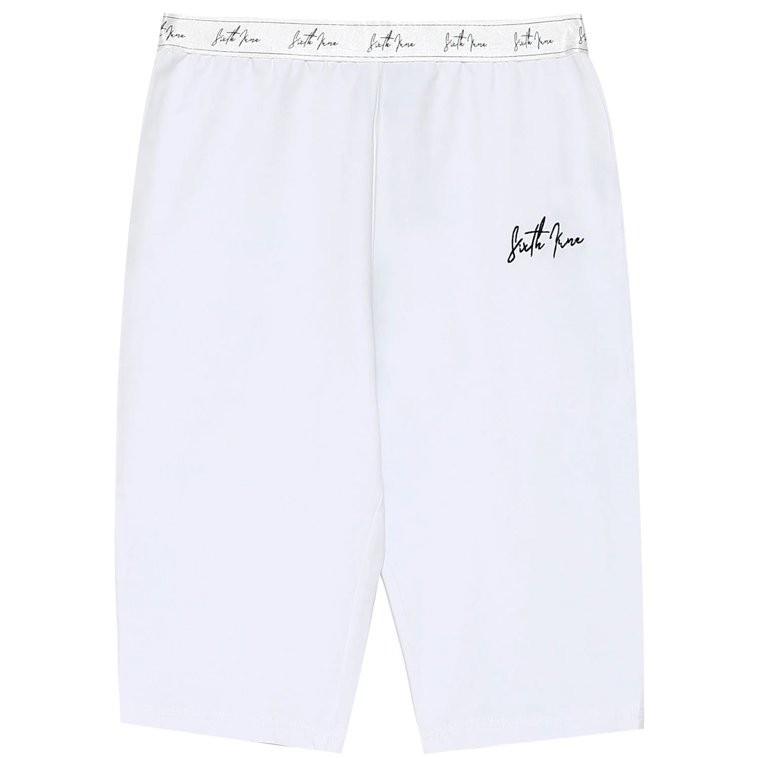 Cycliste bande signature Blanc - Image 2