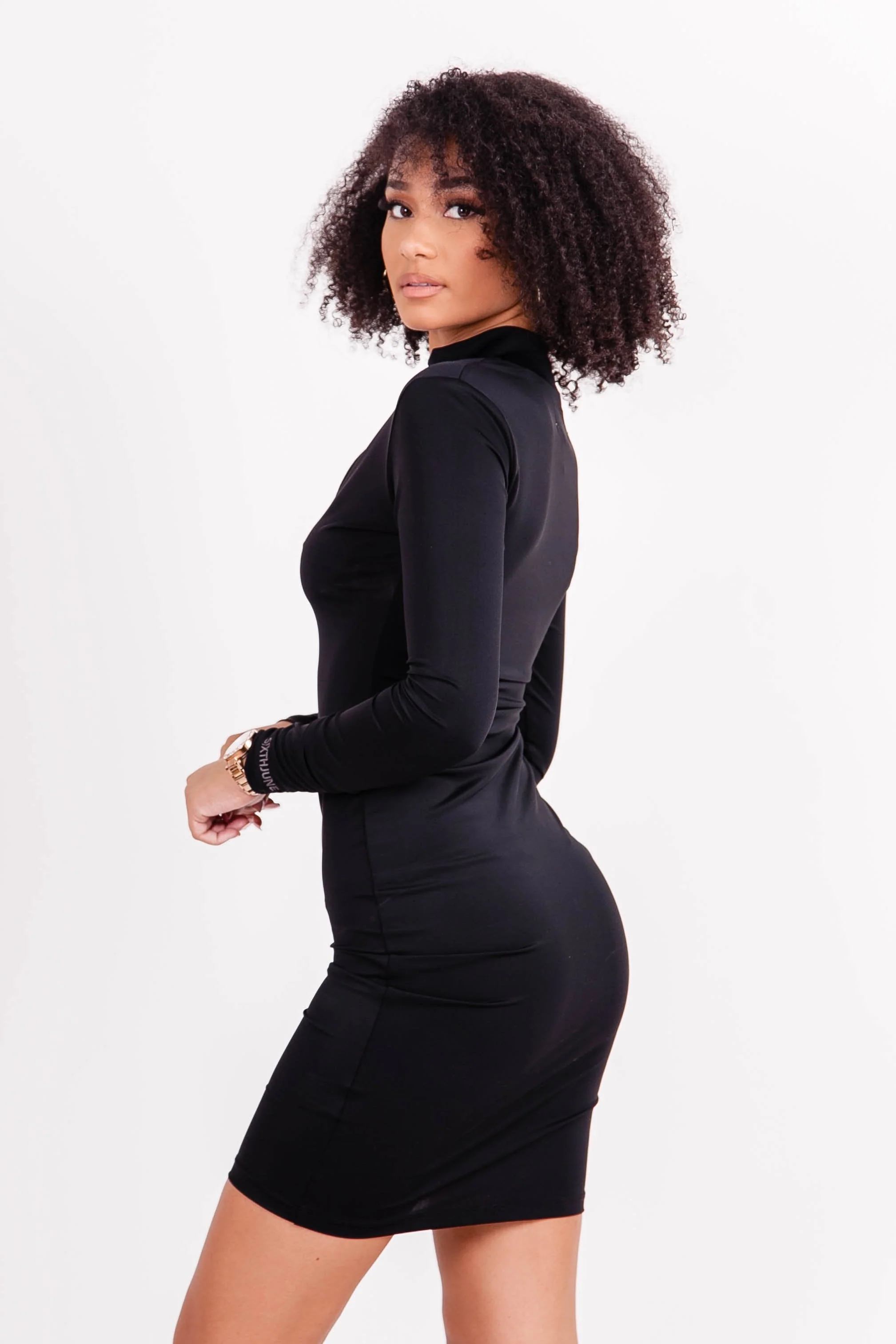 Robe zip lycra noir - Image 3