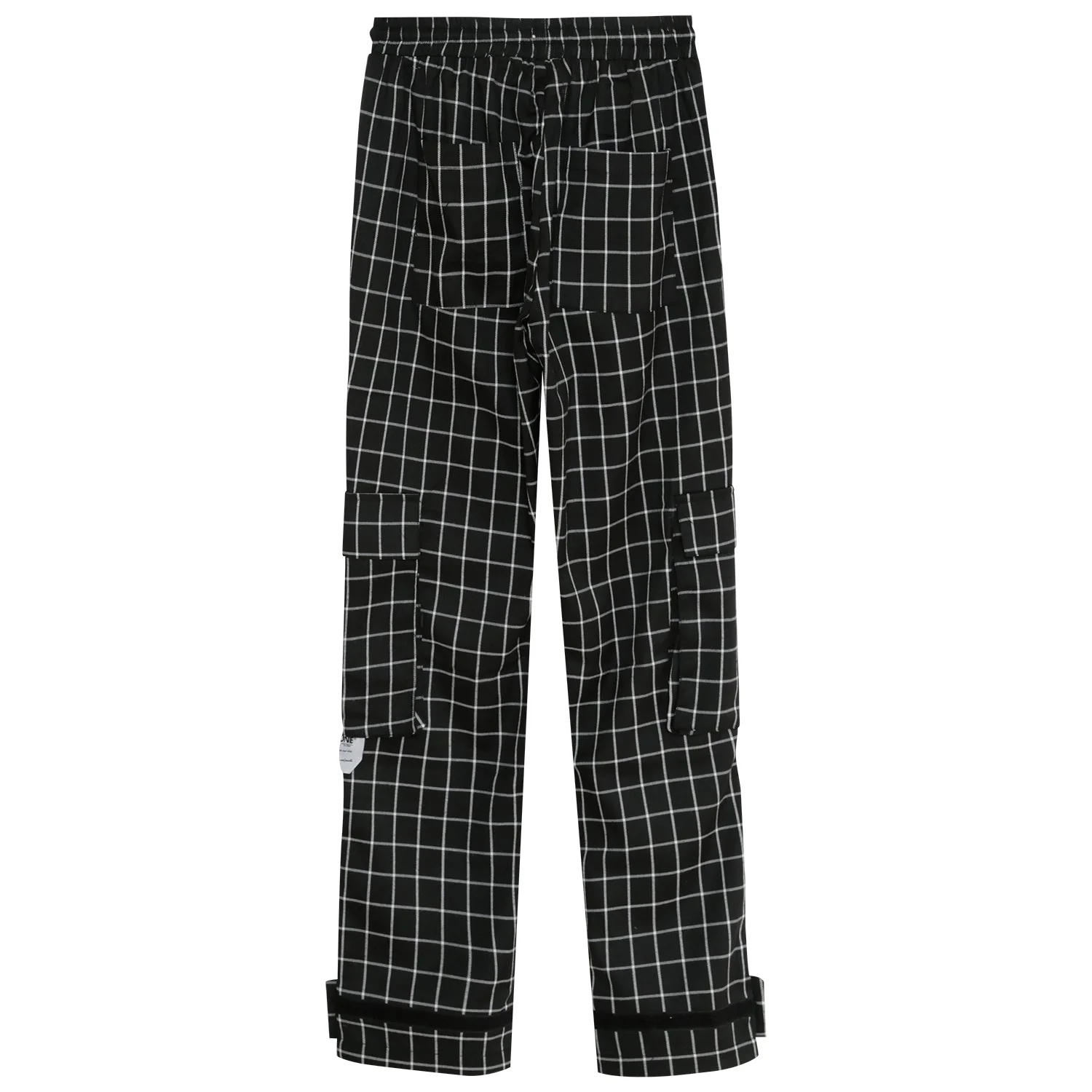 Pantalon cargo carreaux Noir - Image 7