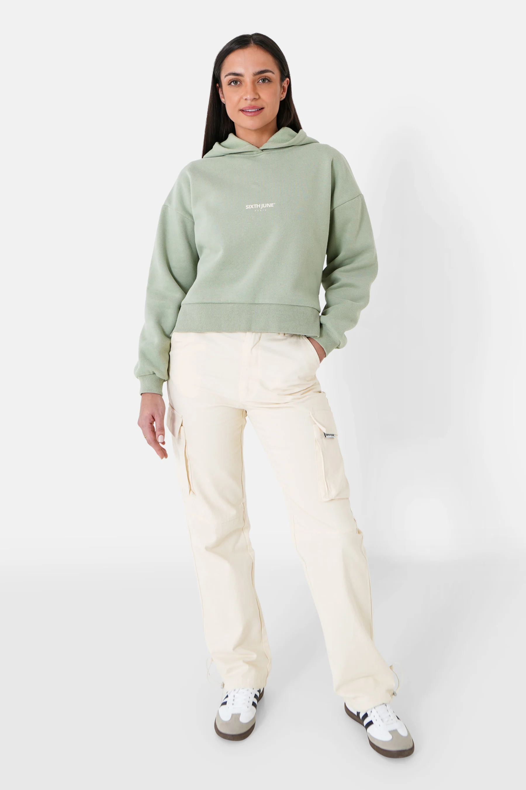 Pantalon cargo droit Beige - Image 2