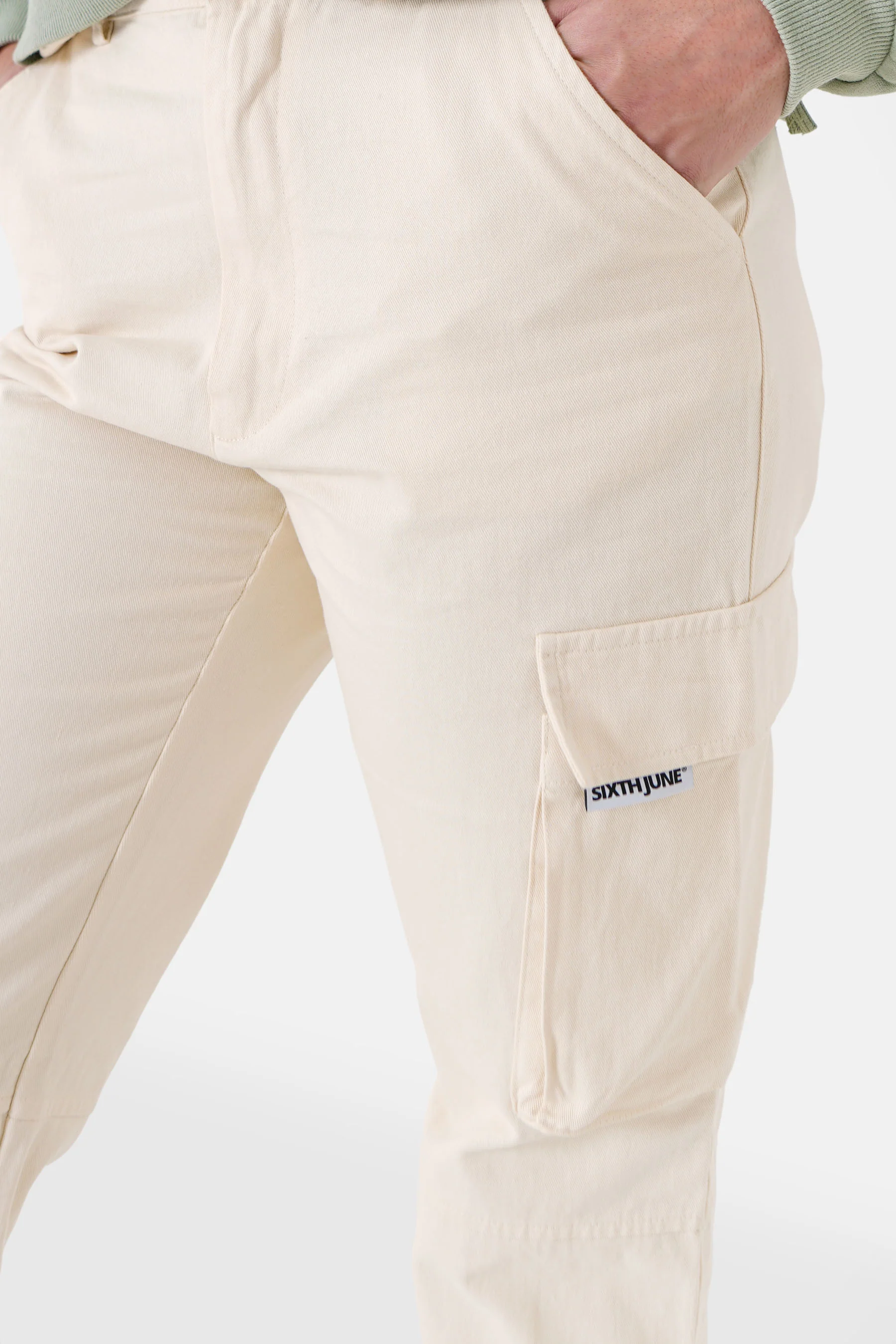 Pantalon cargo droit Beige - Image 3