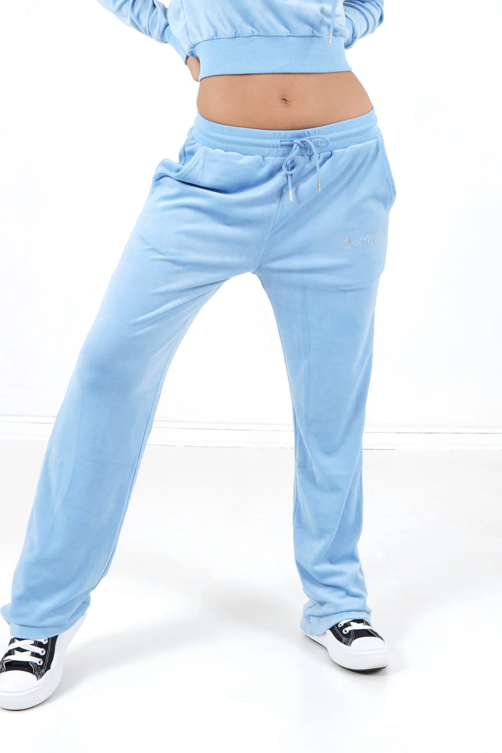 Jogging droit velours Bleu - Image 5
