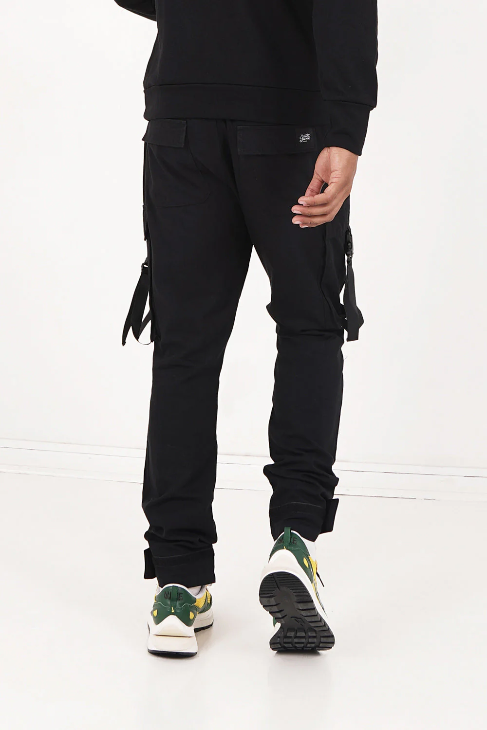Pantalon cargo sangles Noir - Image 5