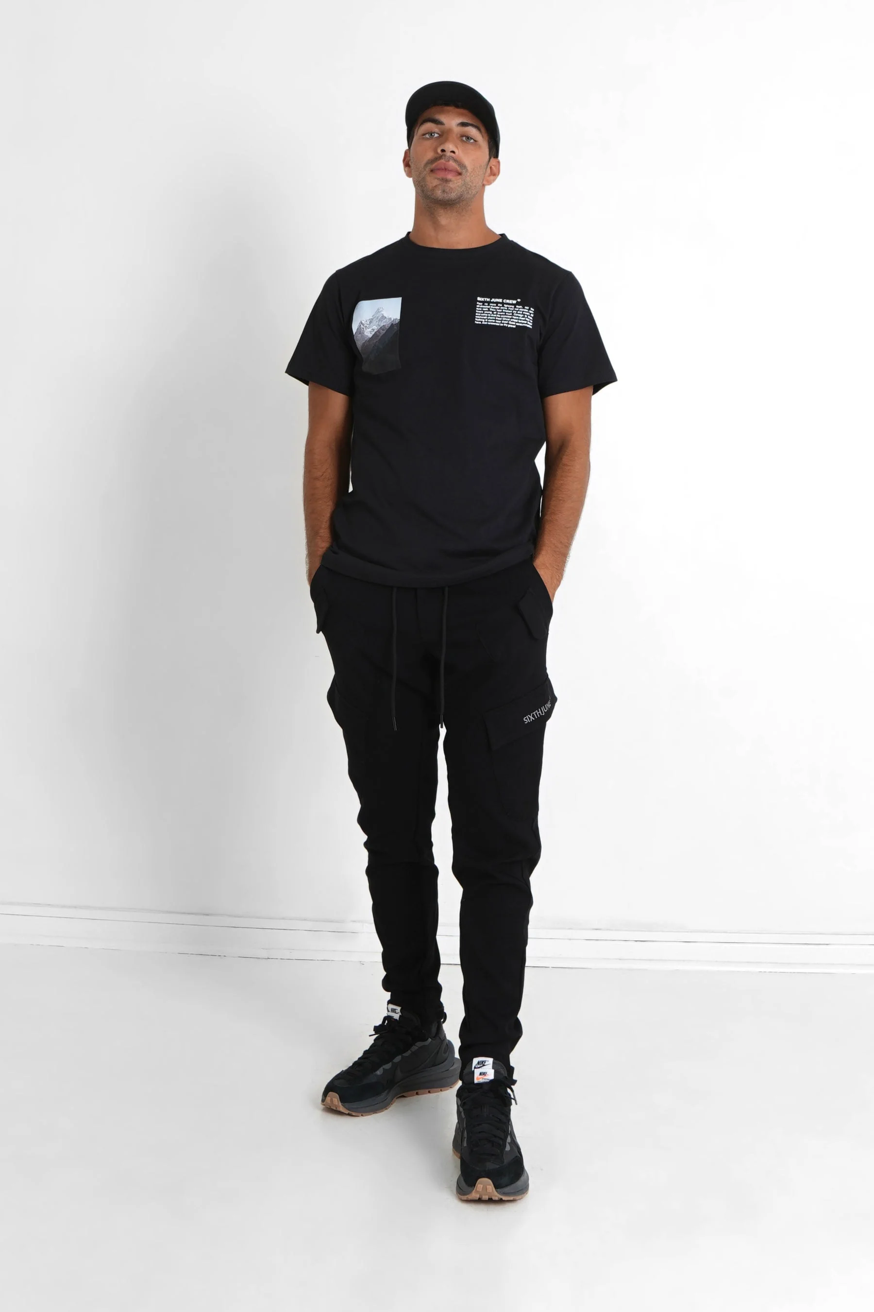 Pantalon cargo poches avant Noir - Image 2