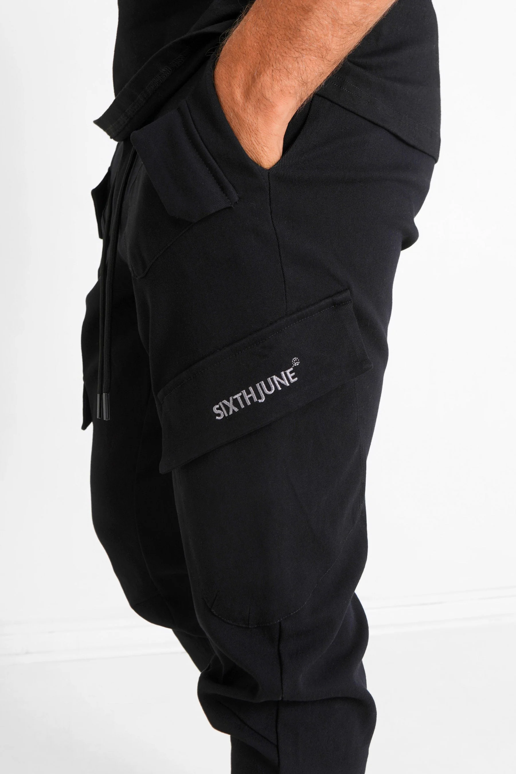 Pantalon cargo poches avant Noir - Image 3