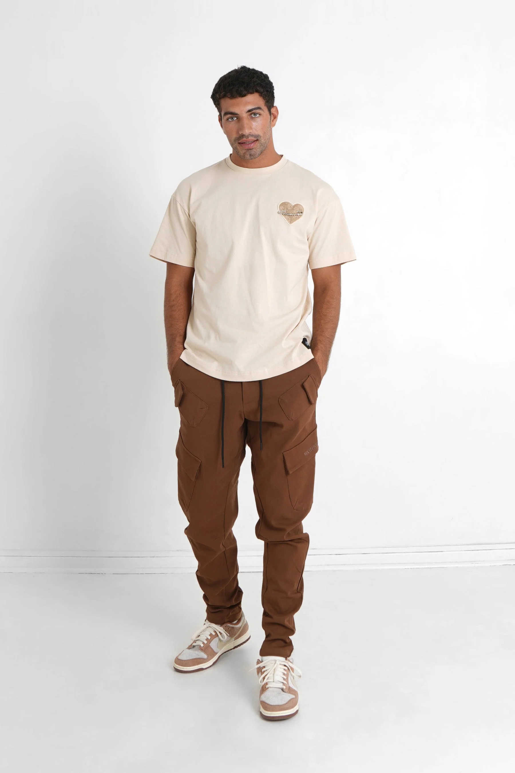 Pantalon cargo poches avant Marron foncé - Image 2