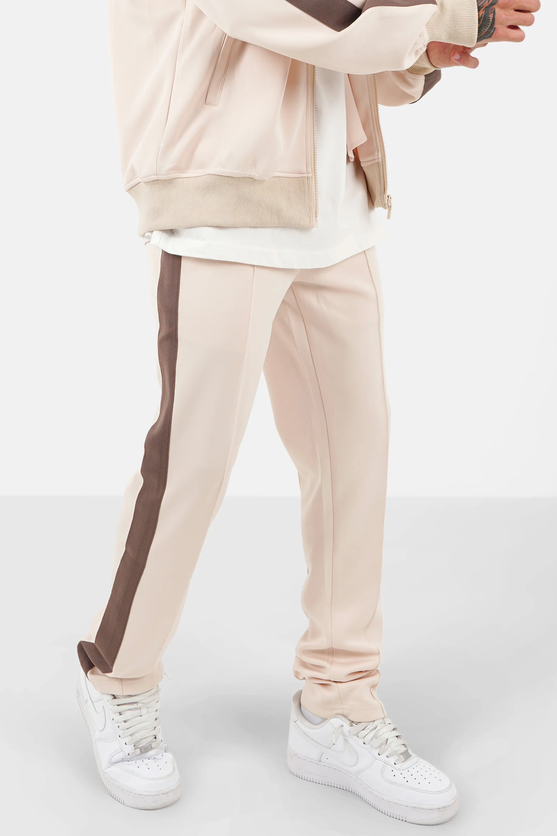 Jogging bandes Beige - Image 4