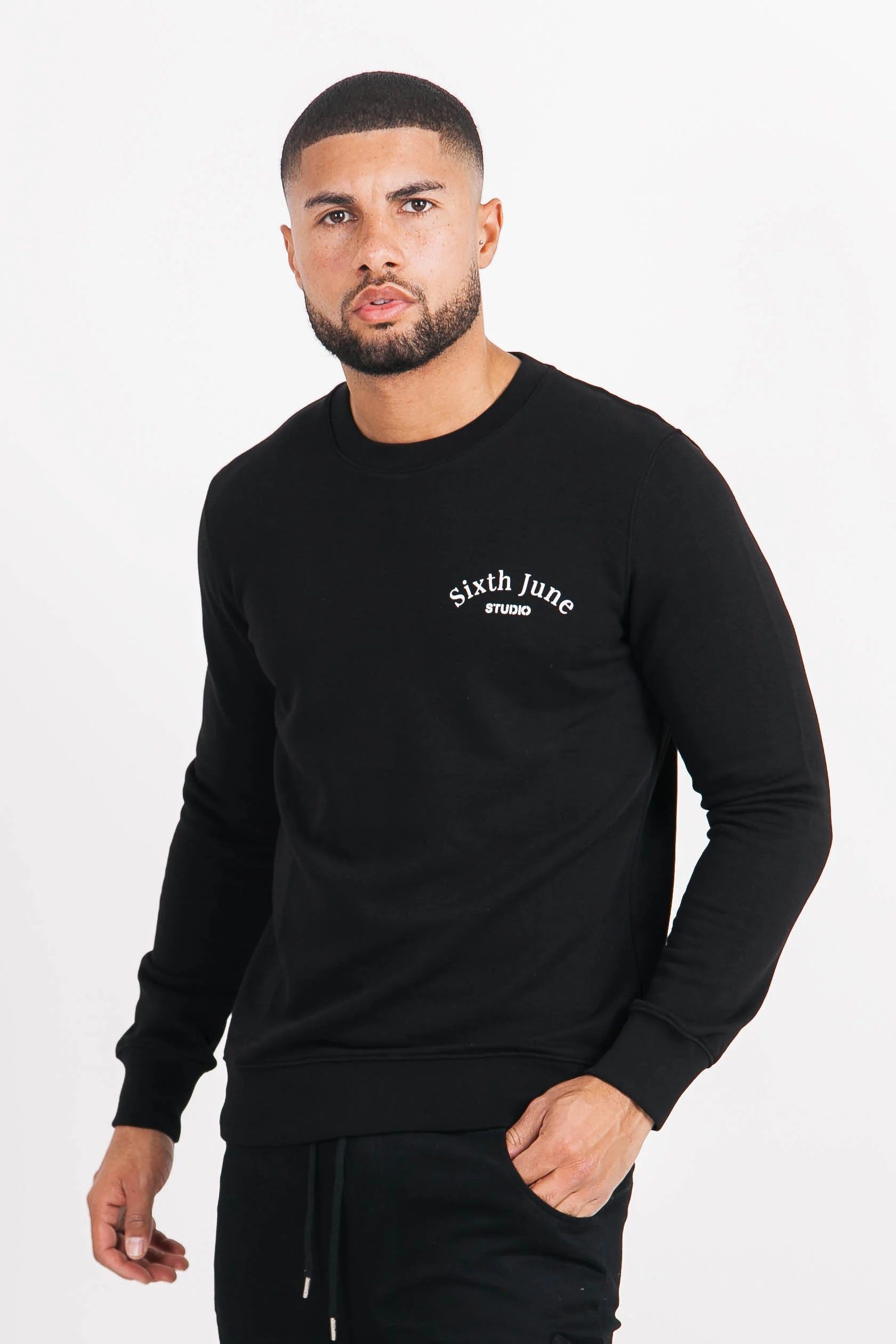 Sweatshirt studio imprimé noir - Image 2