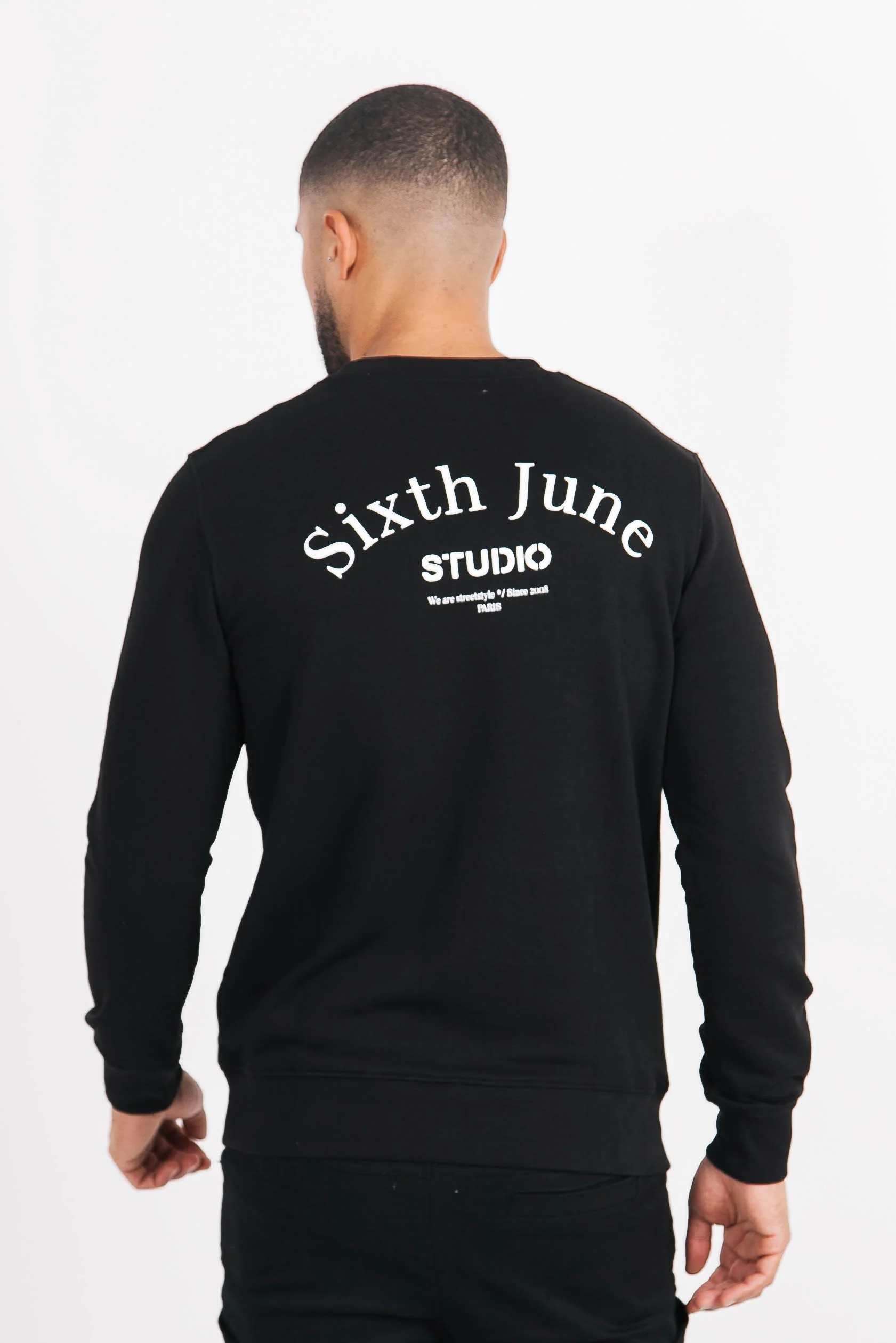 Sweatshirt studio imprimé noir - Image 4