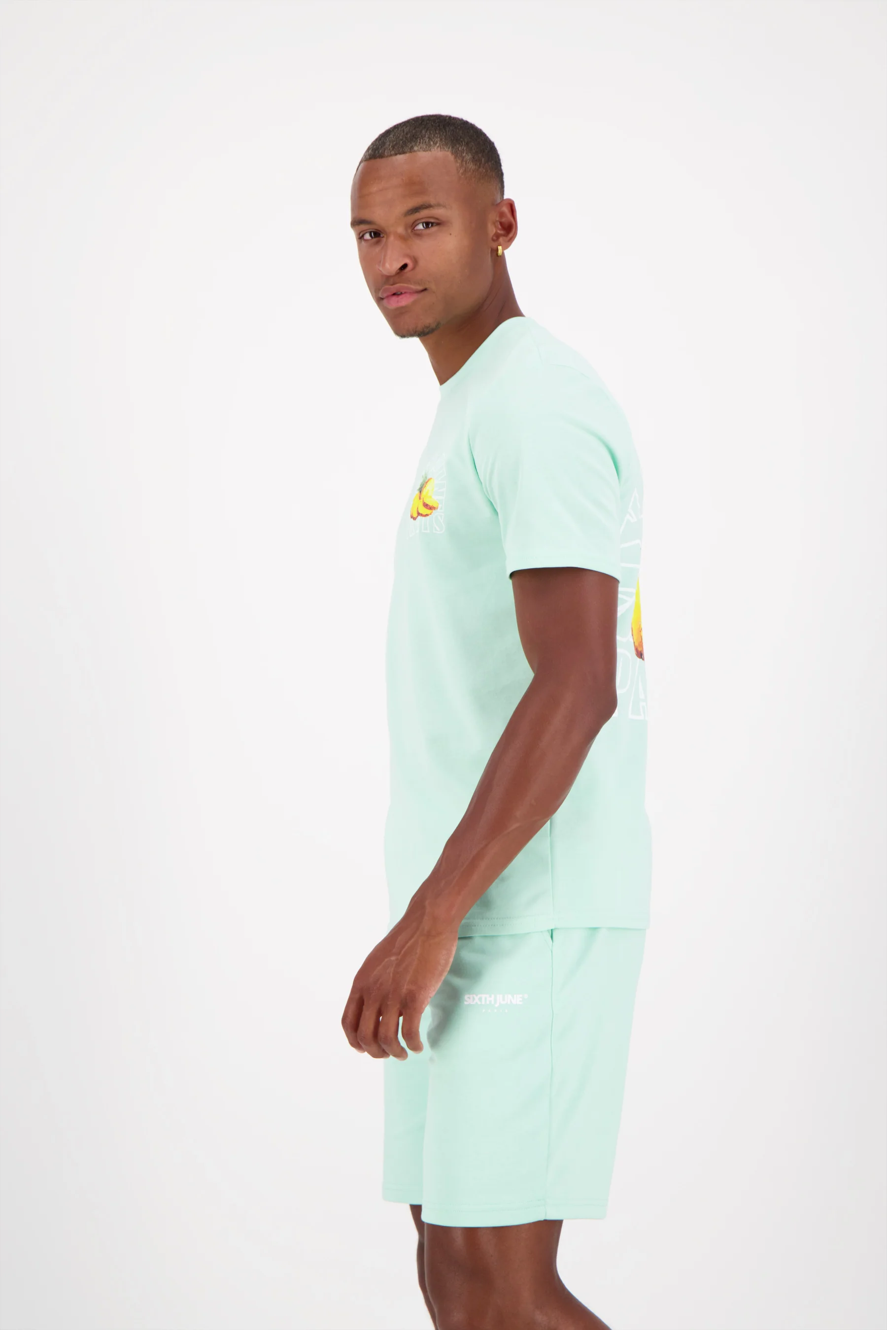 T-shirt imprimé logo fruit Vert clair - Image 4