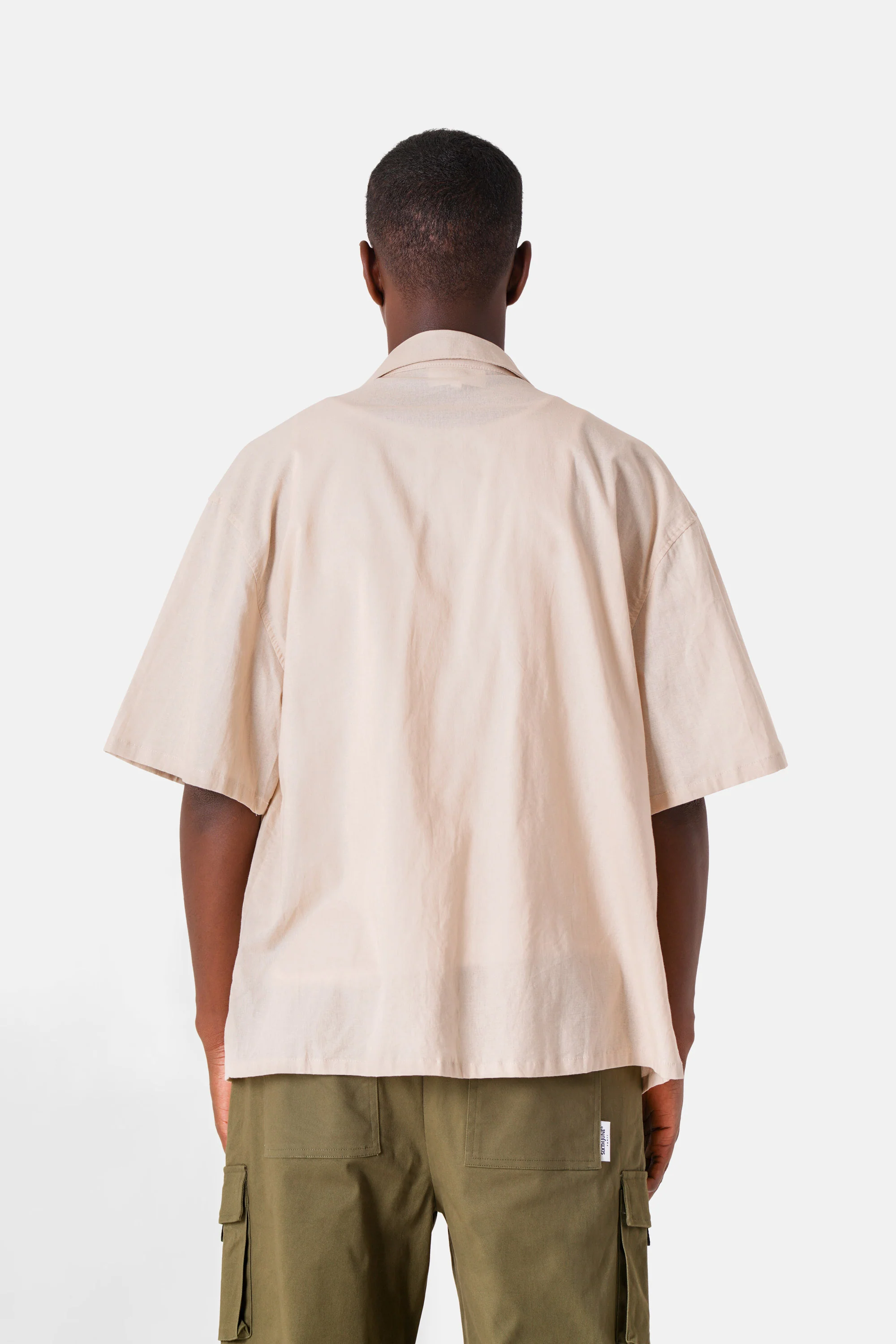 Chemise logo broderie Beige - Image 5