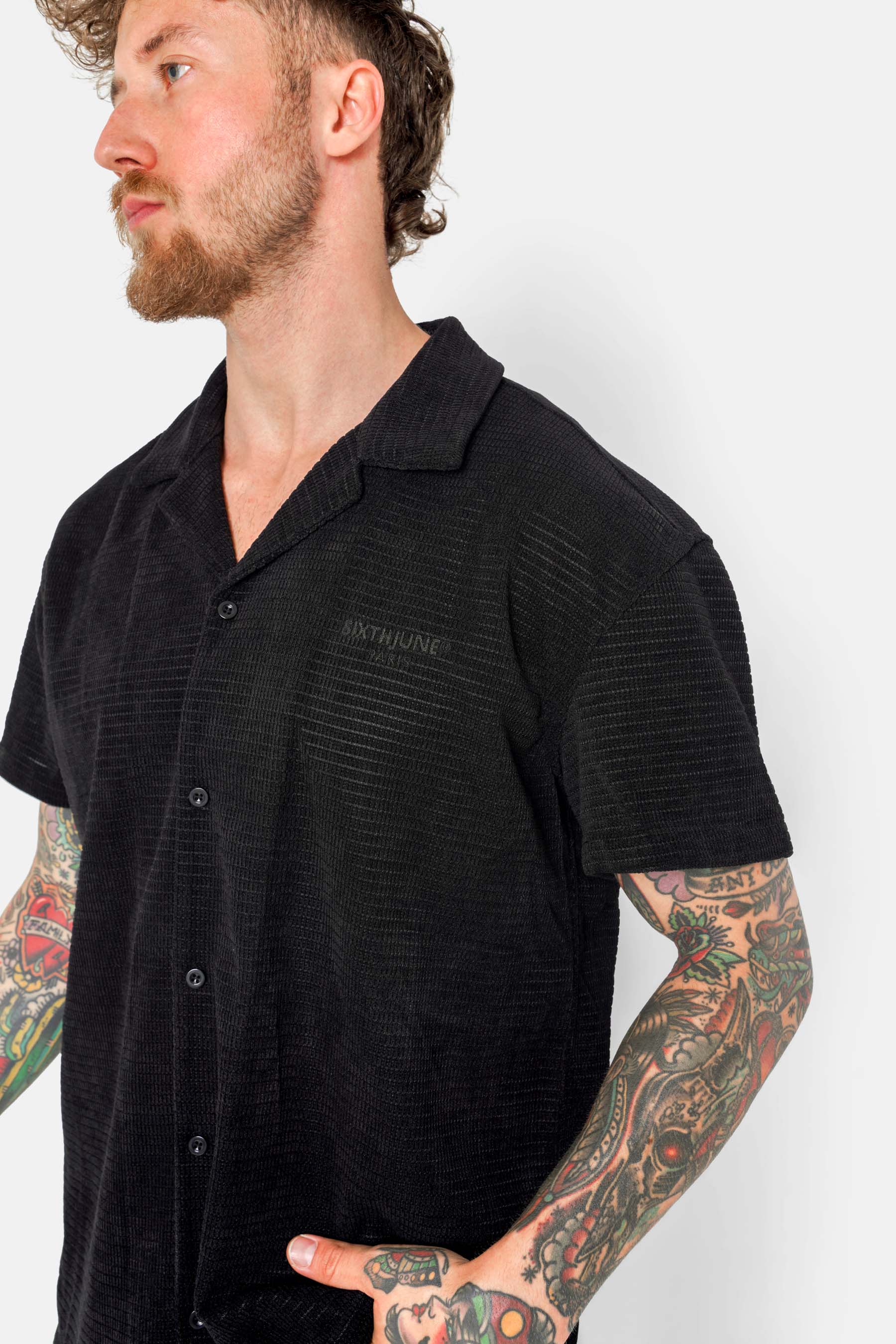 CROCHET textured shirt - Image 4