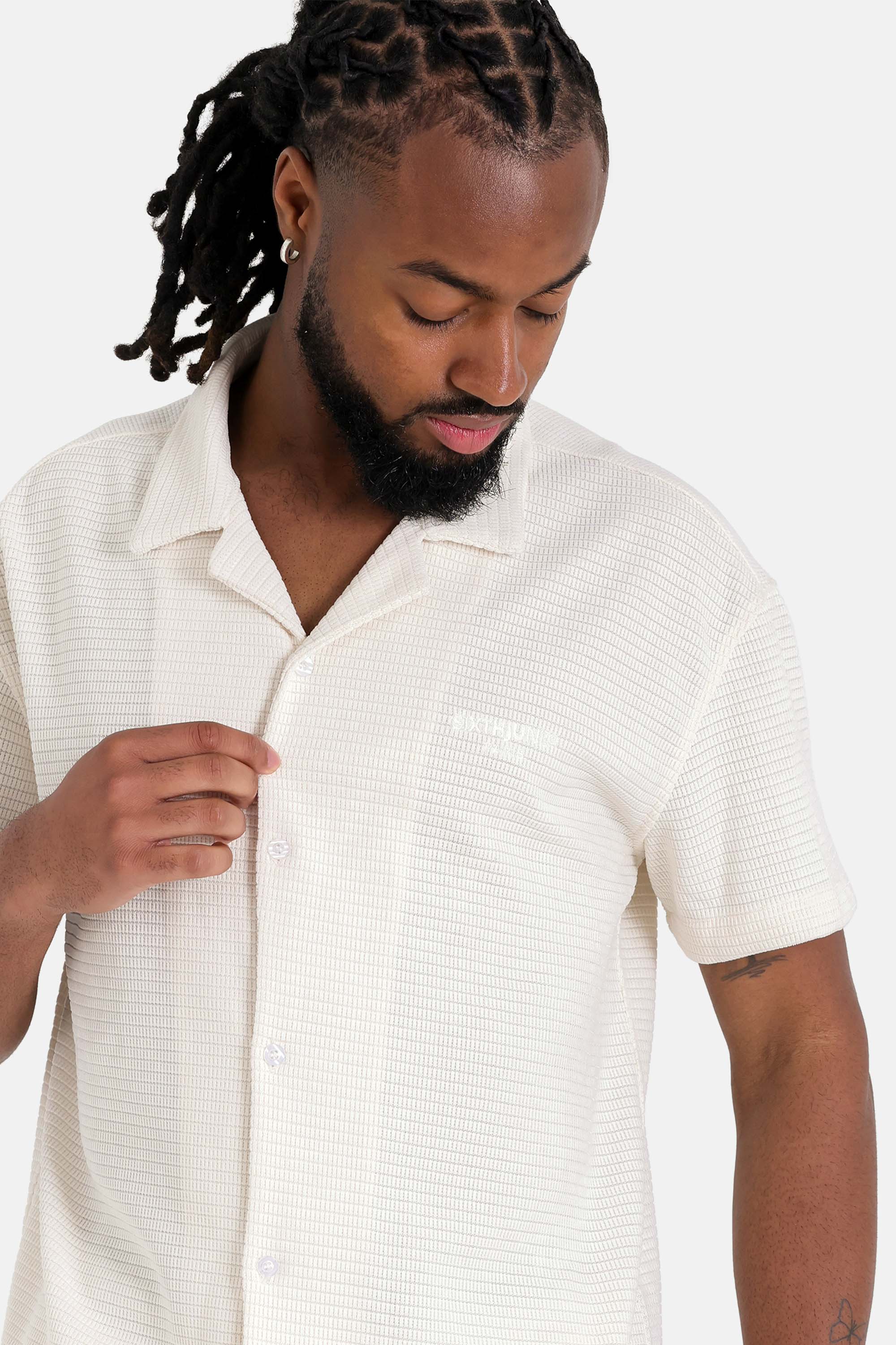 CROCHET textured shirt - Image 3