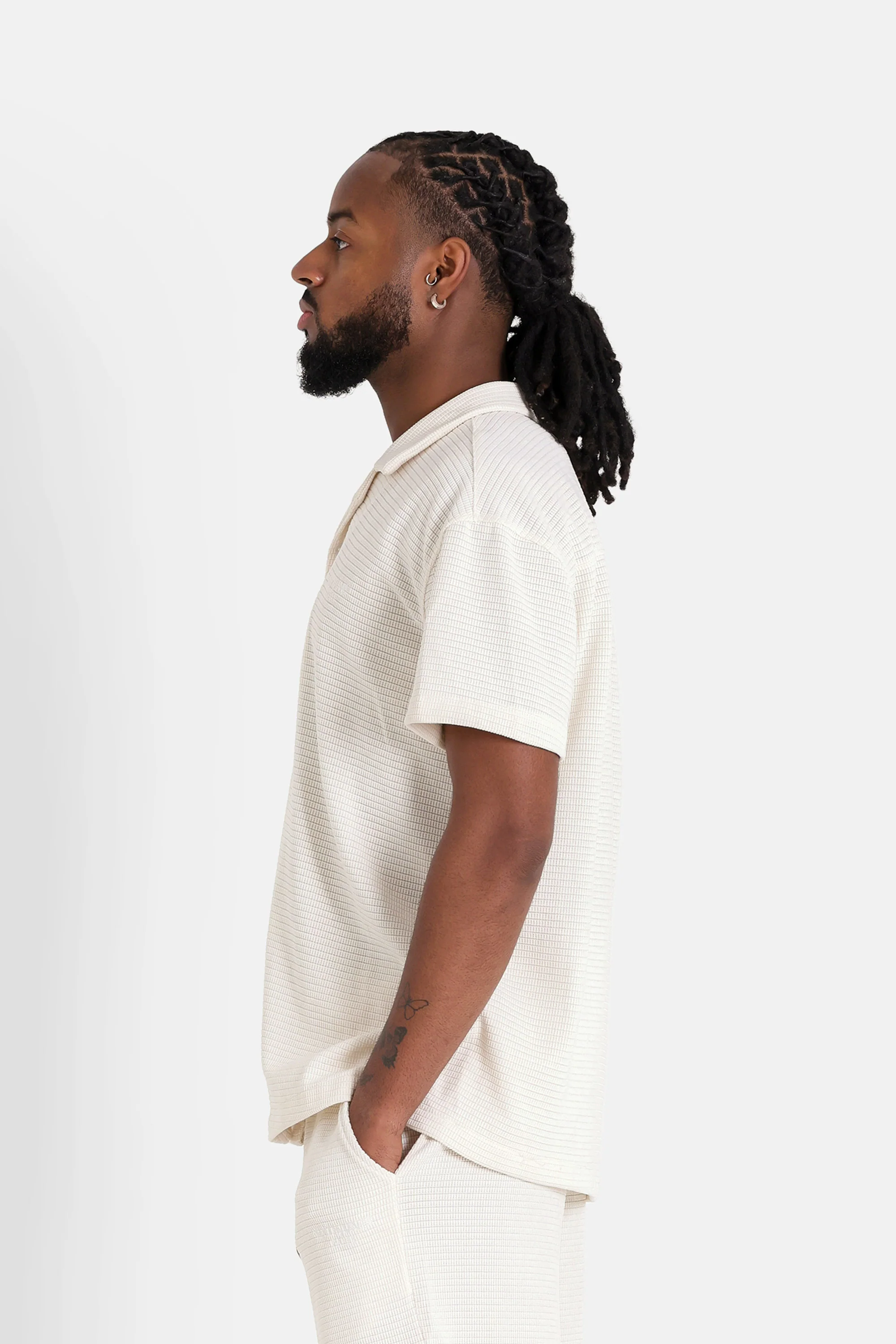 CROCHET textured shirt - Image 4