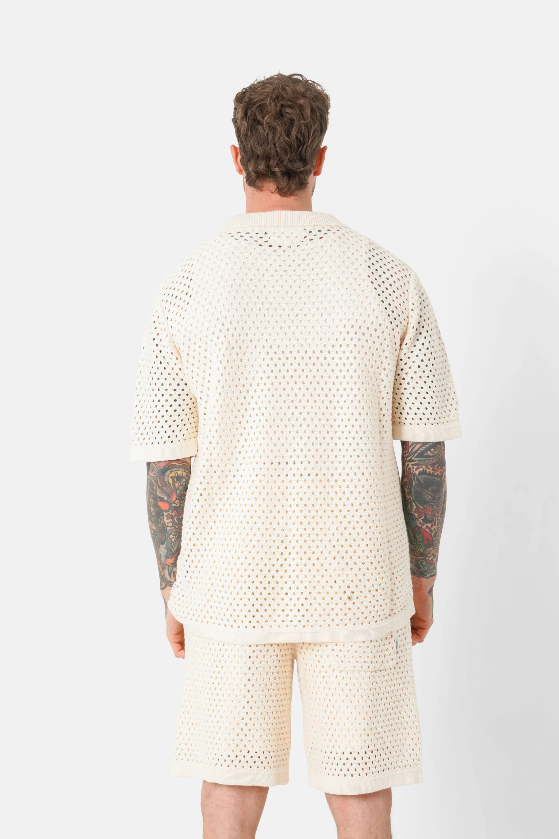 Chemise crochet été Beige - Image 5