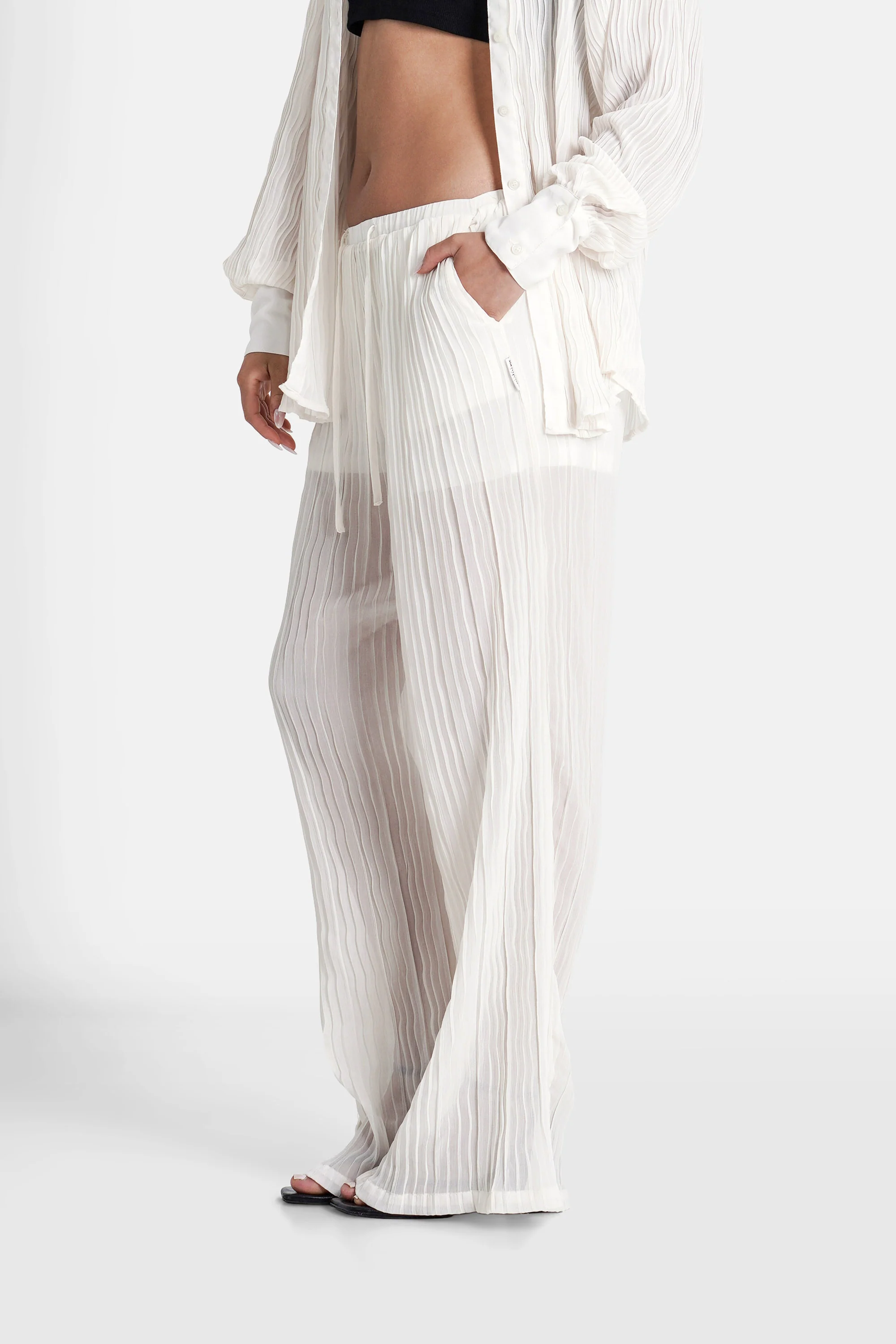 PLEATED wide pant - Image 4