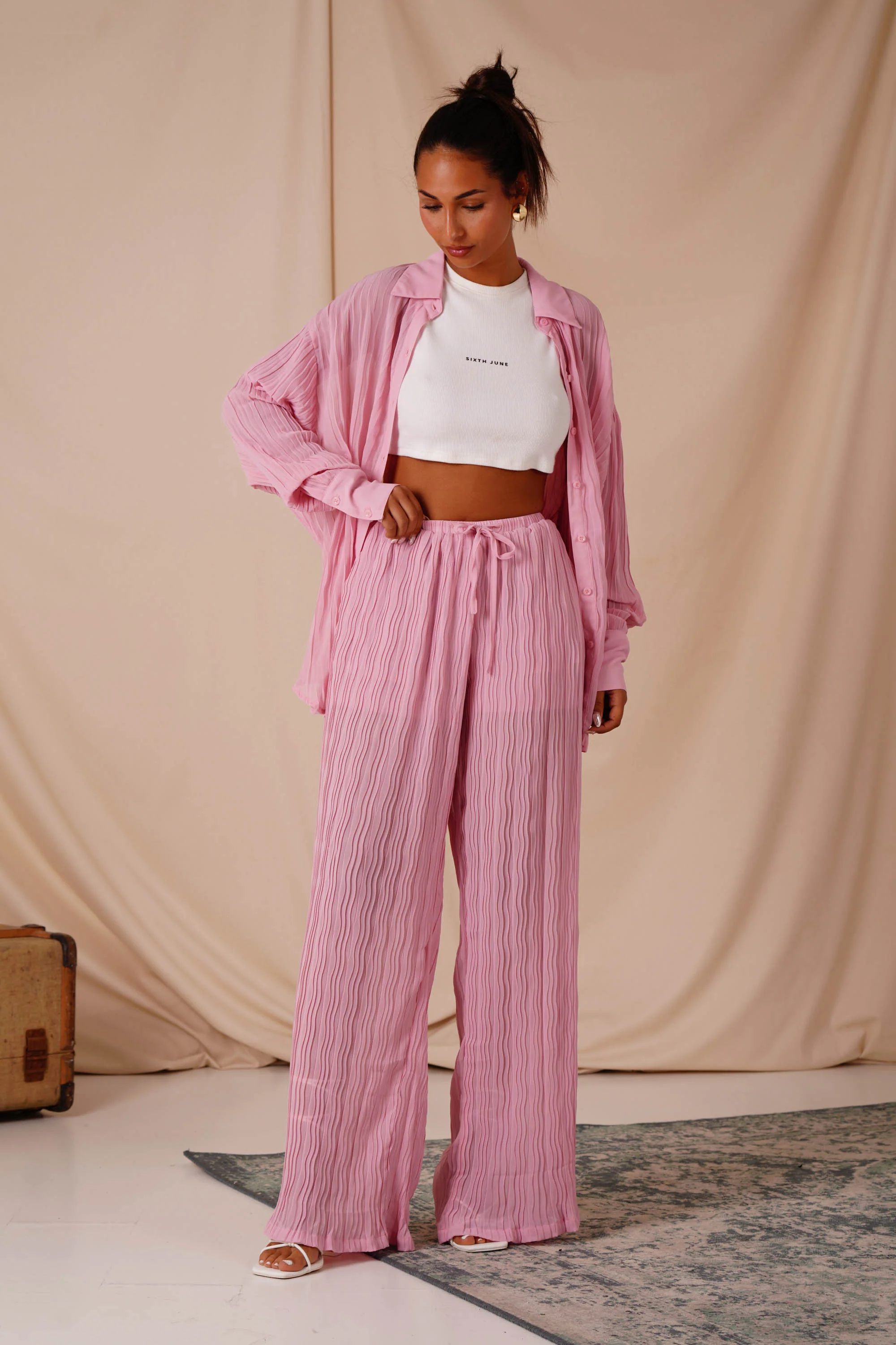PLEATED wide pant - Image 7