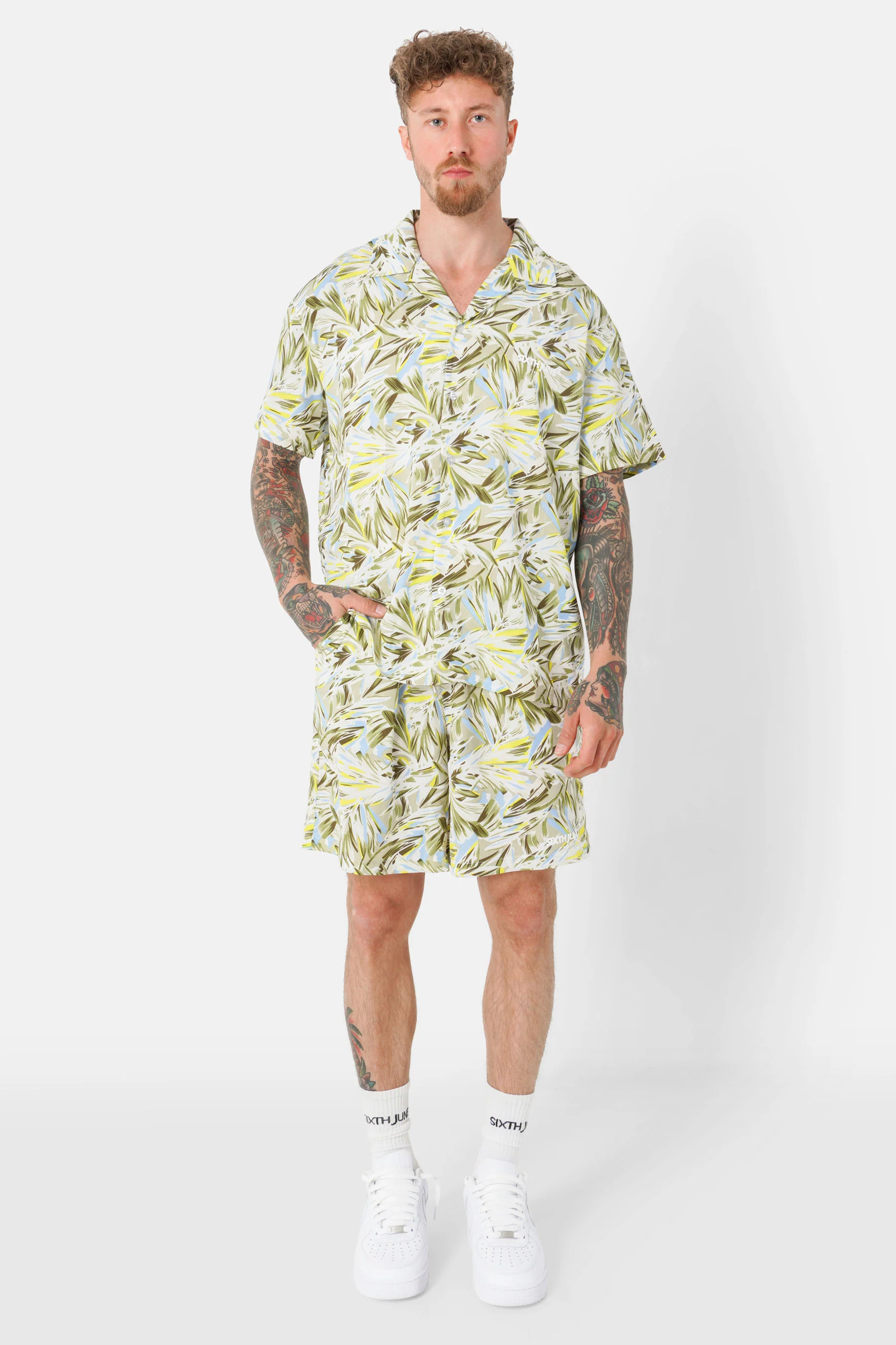 Chemise fluide imprimé floral Vert - Image 2