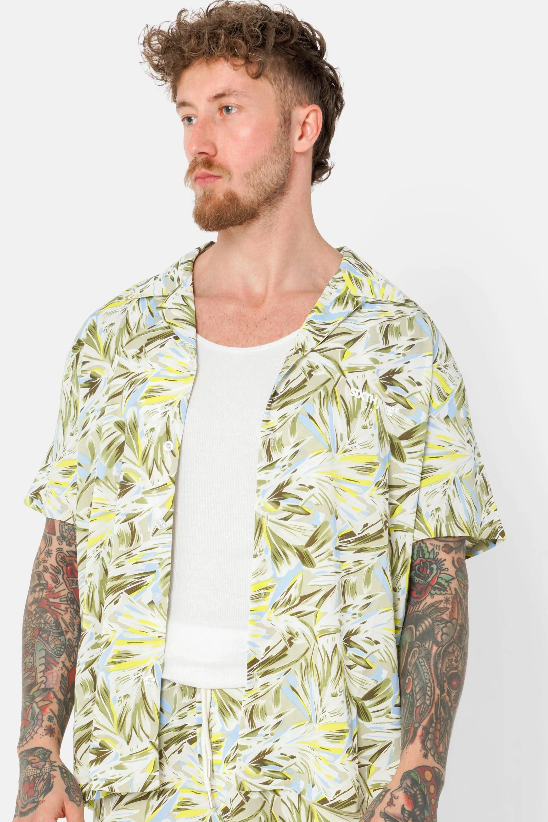 Chemise fluide imprimé floral Vert - Image 3