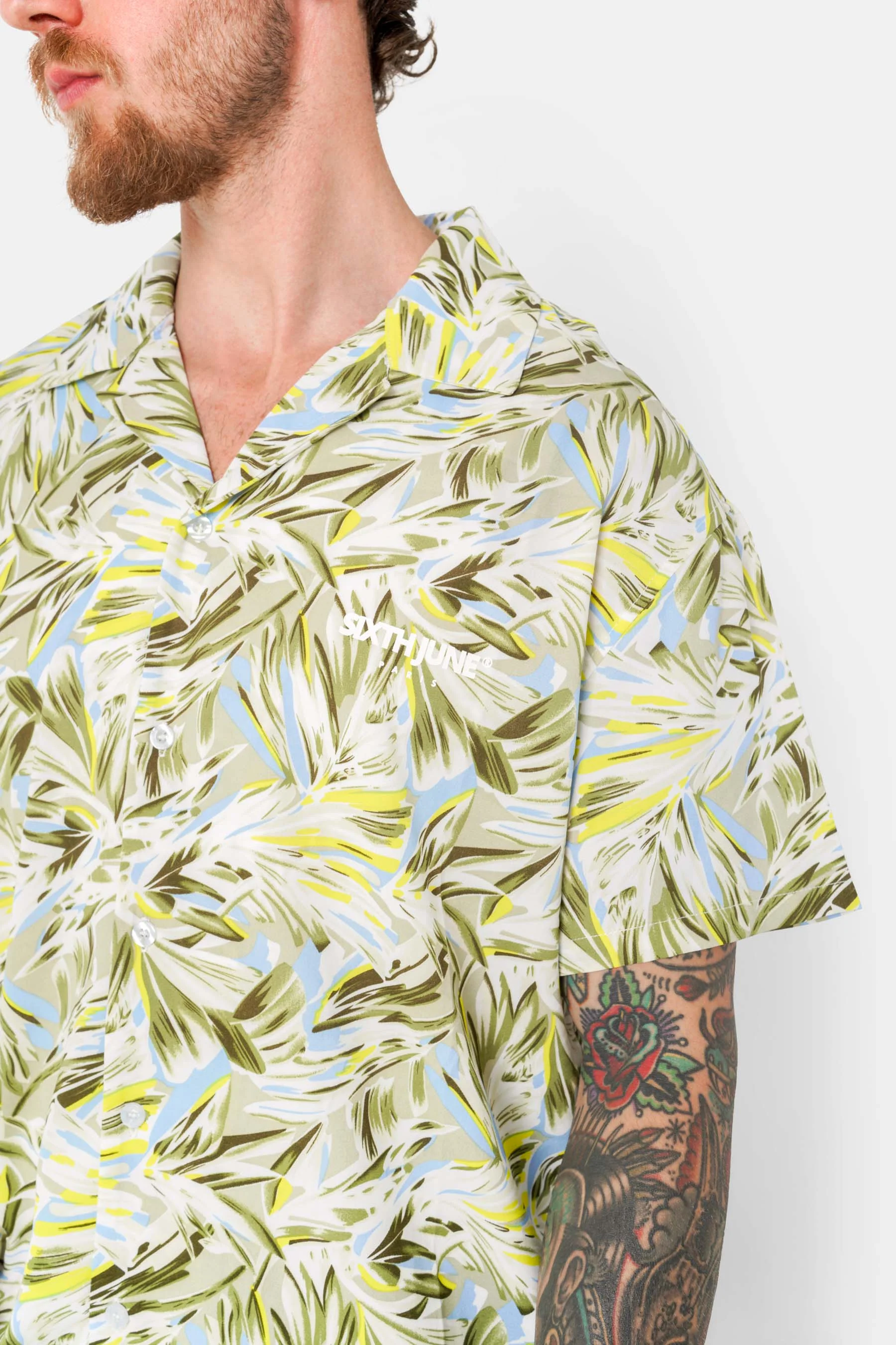 Chemise fluide imprimé floral Vert - Image 4