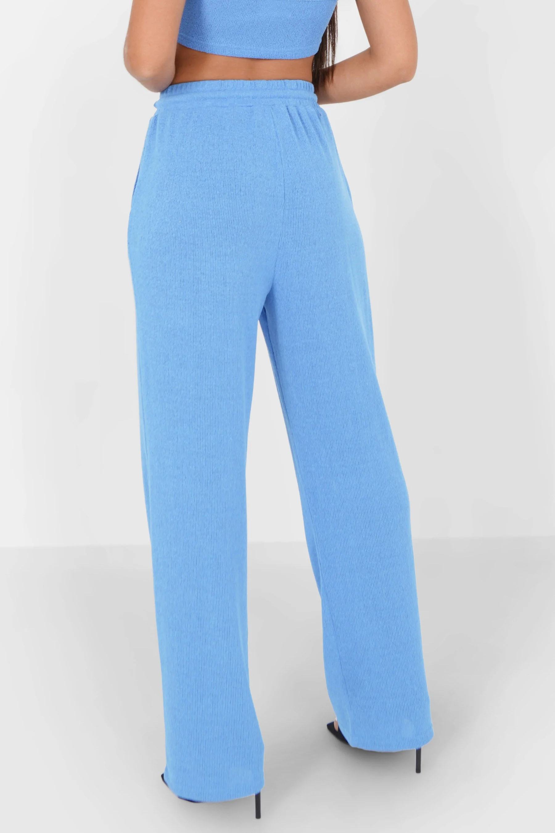 Pantalon bijou fluide Bleu - Image 5