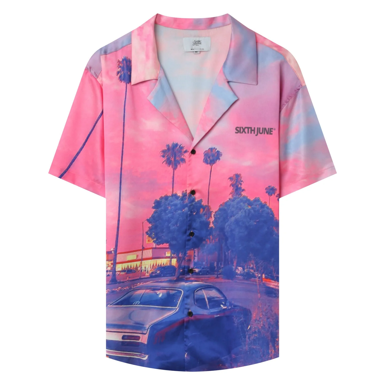 Chemise satiné sunset Rose - Image 7