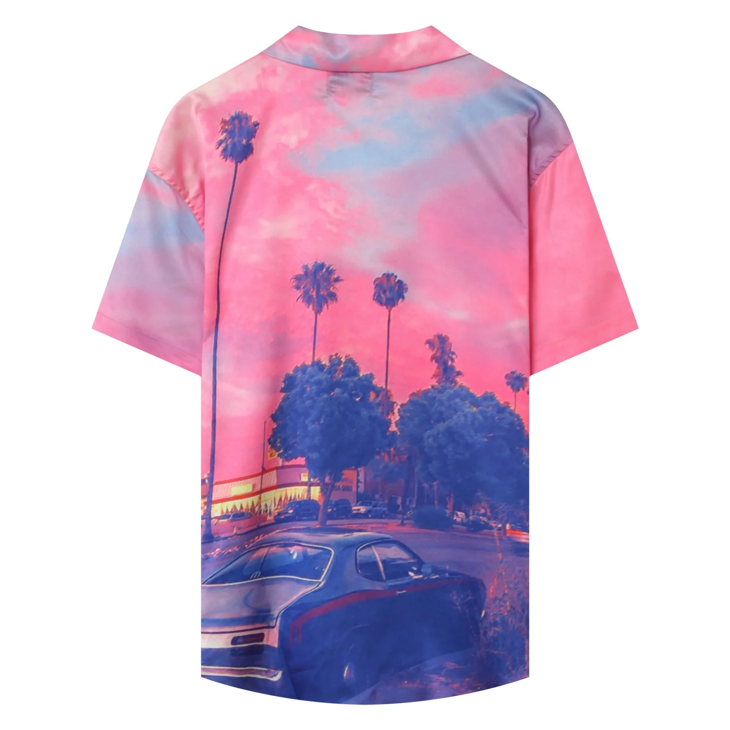 Chemise satiné sunset Rose - Image 8