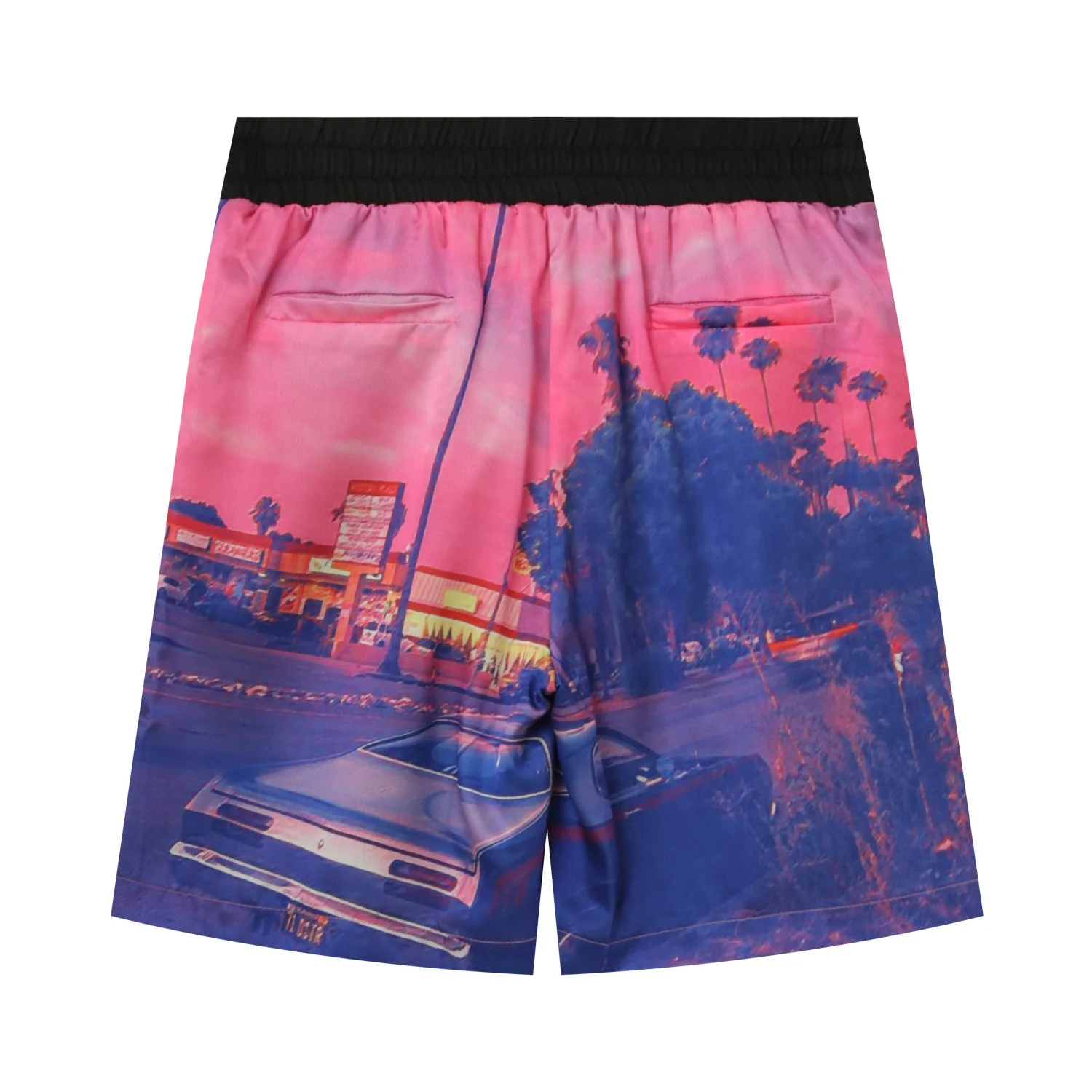Short satiné sunset Rose - Image 7