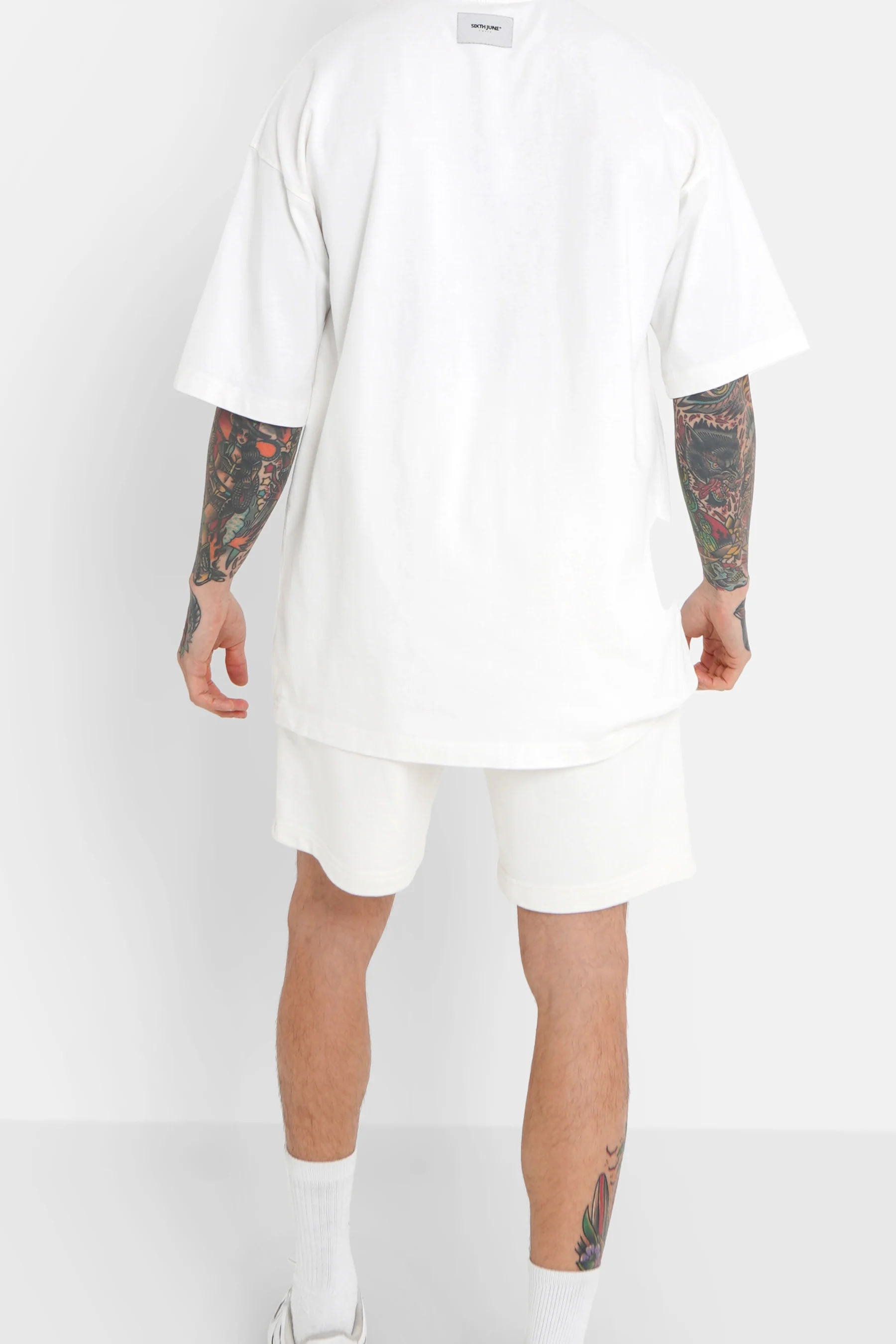 Short relief logo signature Blanc - Image 5