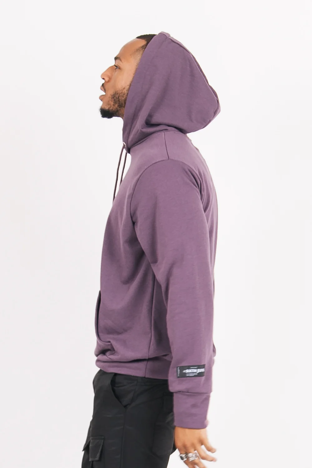 Sweat à capuche basique logo violet - Image 3